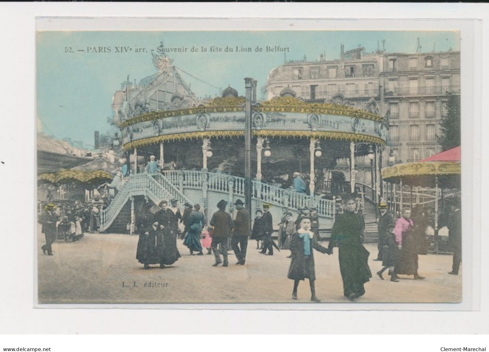 PARIS - Manège - Souvenir De La Fête Du Lion De Belfort - 75014 - Très Bon état - District 14