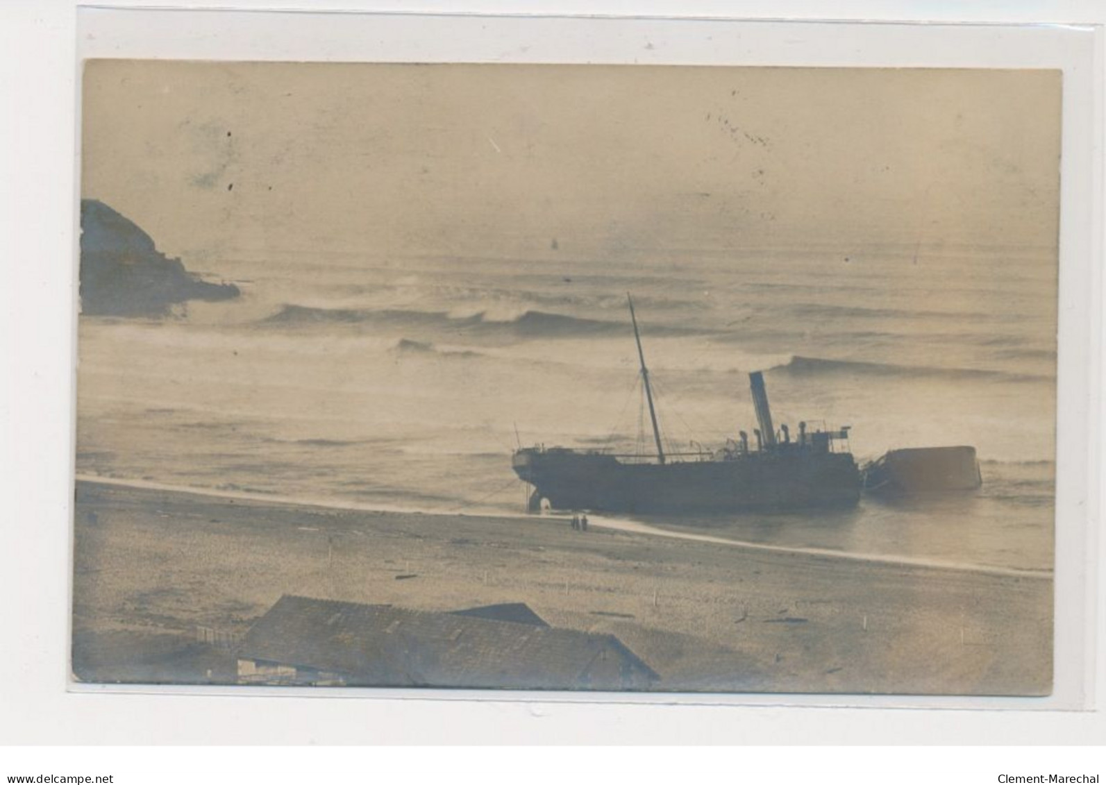 BIARRITZ - Carte Photo - Naufrage Du Maroon - Très Bon état - Biarritz