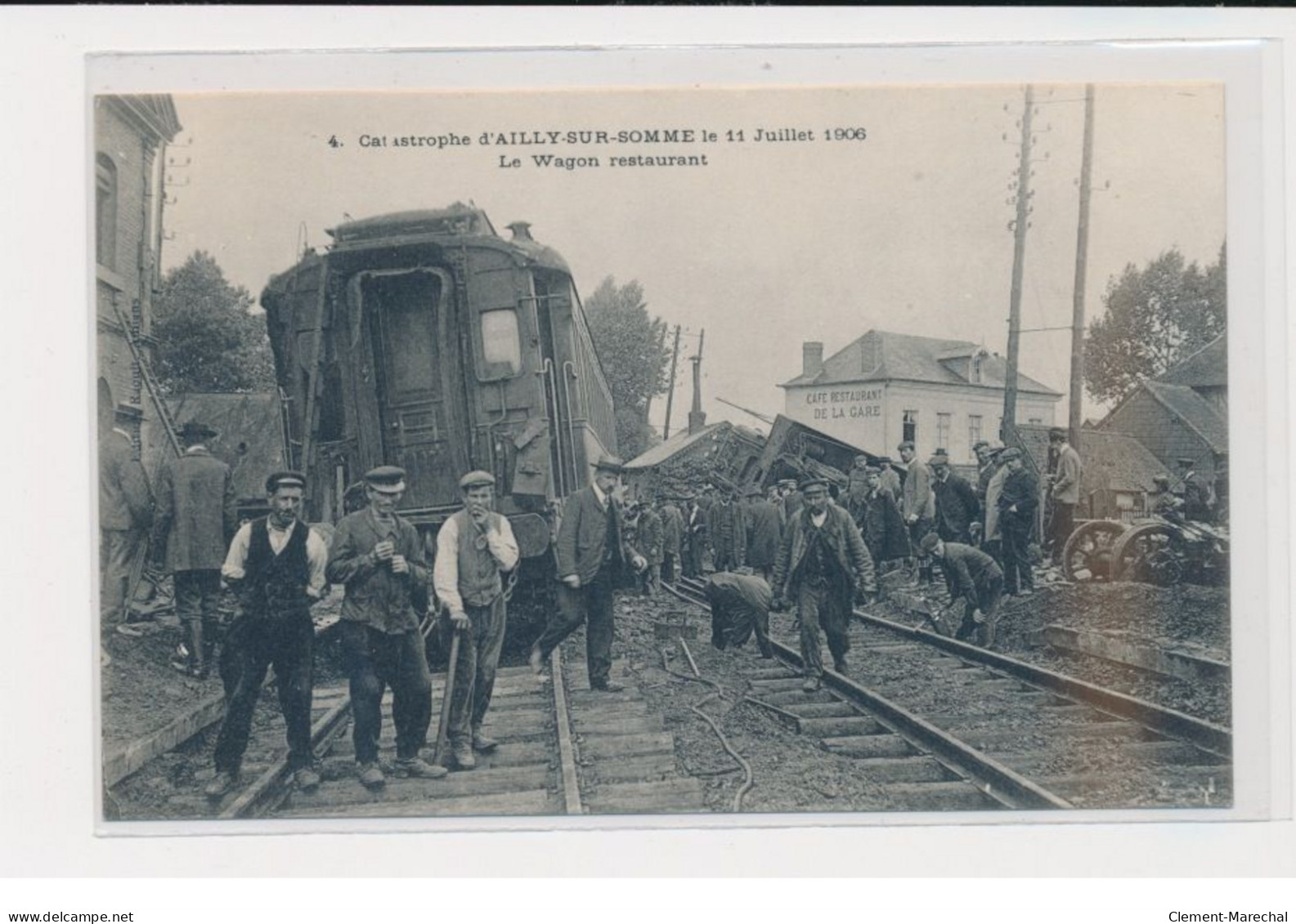 AILLY SUR SOMME - 11 Juillet 1906 - Le Wagon Restaurant - Très Bon état - Sonstige & Ohne Zuordnung