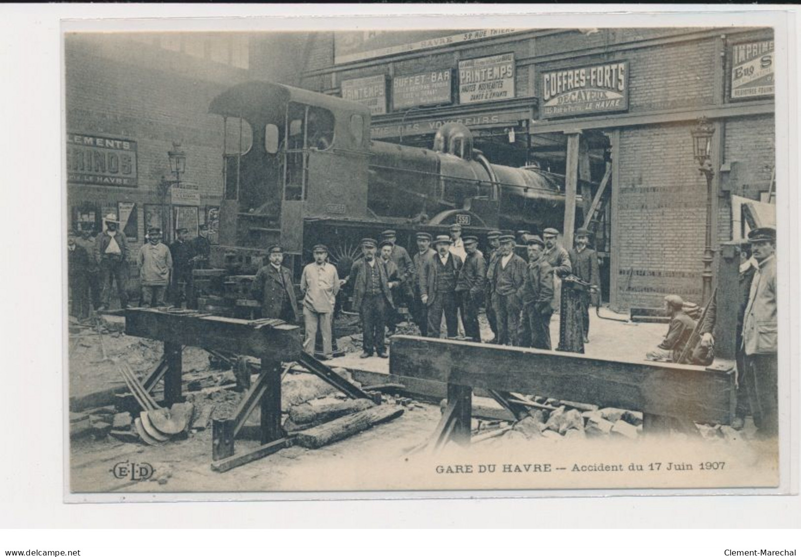 LE HAVRE - Gare Du Havre - Accident Du 17 Juin 1907 - Très Bon état - Gare