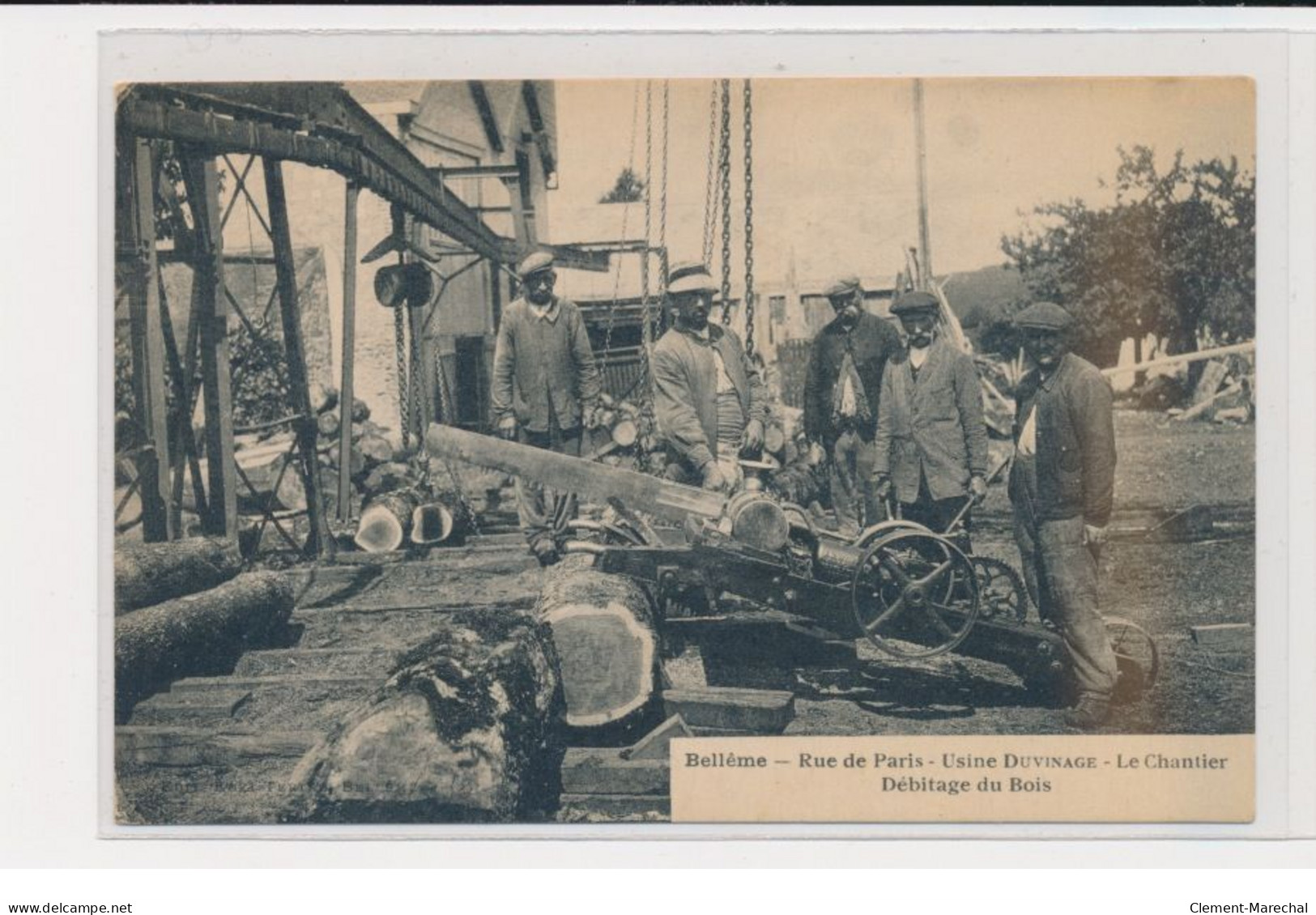 BELLEME - Rue De Paris - Usine Duvinage - Le Chantier - Débitage Du Bois - Très Bon état - Andere & Zonder Classificatie