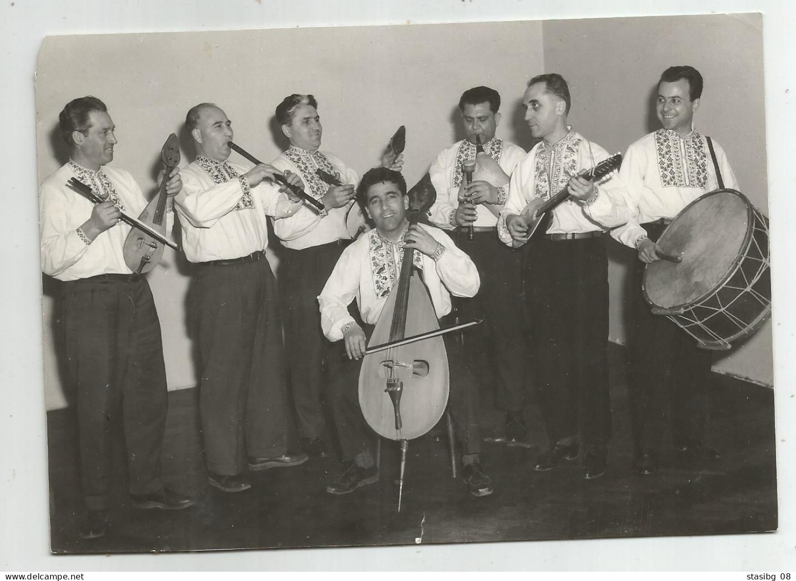 Men With Folk Costume,musical Instruments, Bagpipe Fr8-39 - Anonymous Persons