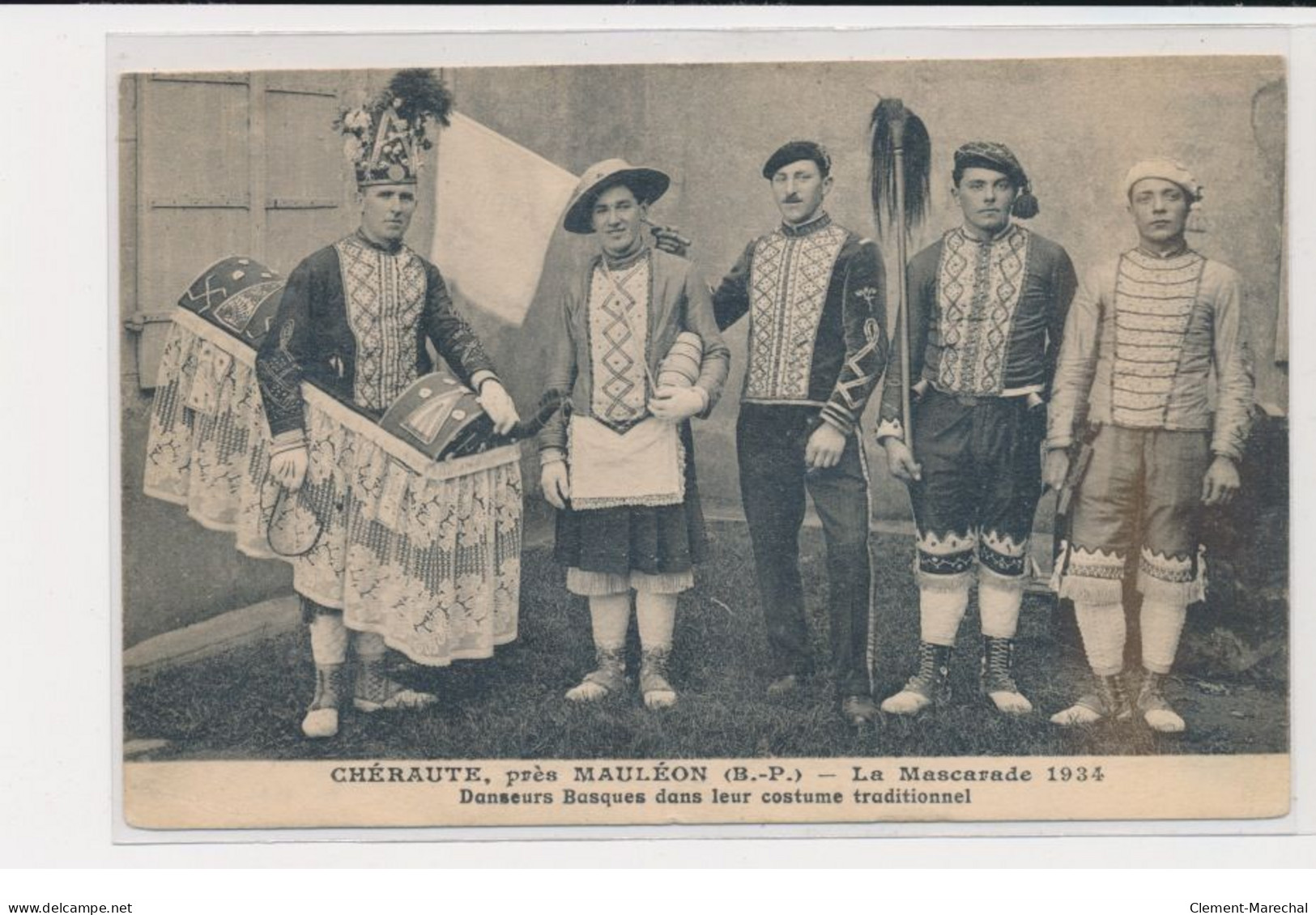 CHERAUTE - Près De Mauléon - La Mascarade 1934 - Danseurs Basques Dans Leur Costume Traditionnel - Très Bon état - Otros & Sin Clasificación