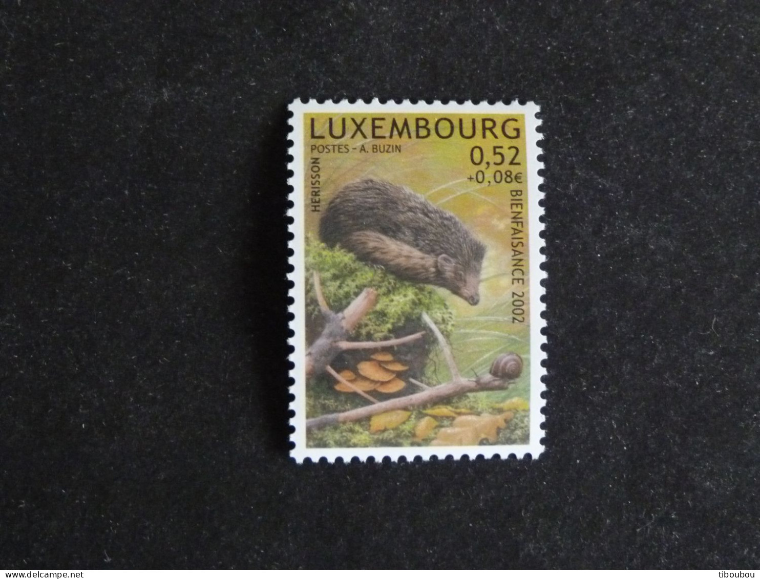 LUXEMBOURG LUXEMBURG YT 1543 ** MNH - HERISSON HEDGEHOG / A. BUZIN - Ongebruikt