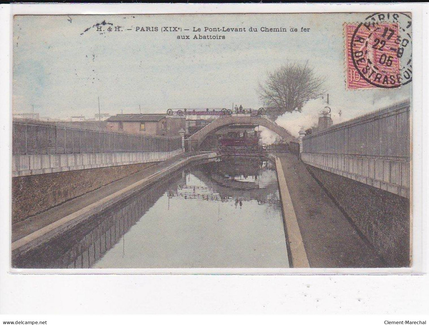 PARIS 19ème Arrondissement : Le Pont-Levant Du Chemin De Fer Aux Abattoirs - Très Bon état - District 19