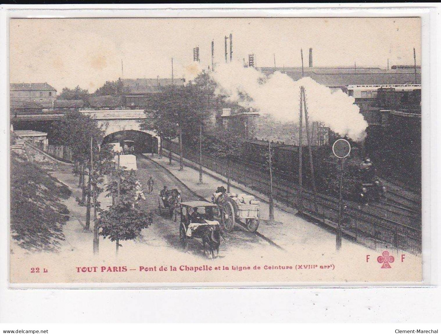 PARIS 18ème Arrondissement : Fleury, Pont De La Chapelle Et La Ligne De Ceinture - Très Bon état - Distrito: 18