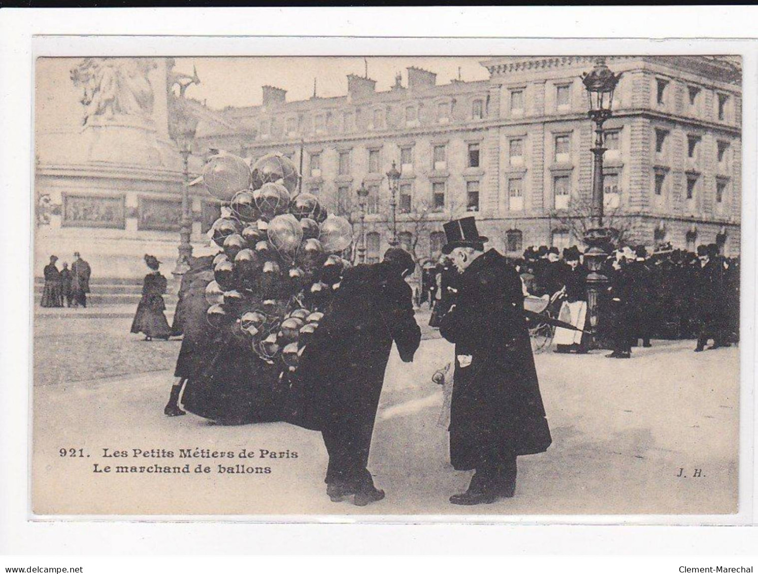 PARIS, Les Petits Métiers J.H, HAUSER : Le Marchand De Ballons - état (traces) - Straßenhandel Und Kleingewerbe