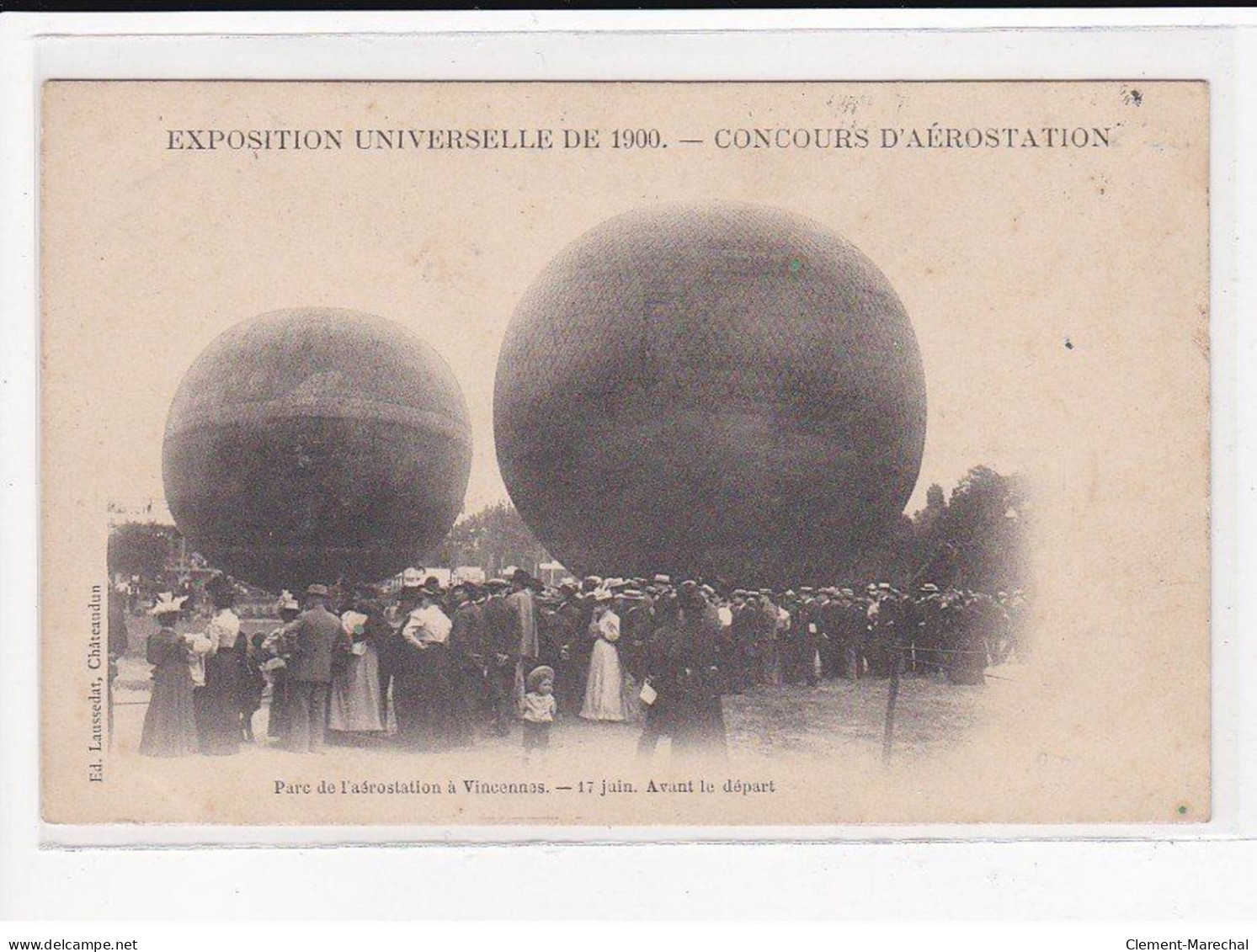 VINCENNES : Exposition Universelle De 1900, Concours D'Aérostation, Le Parc Avant Le Départ - Très Bon état - Vincennes