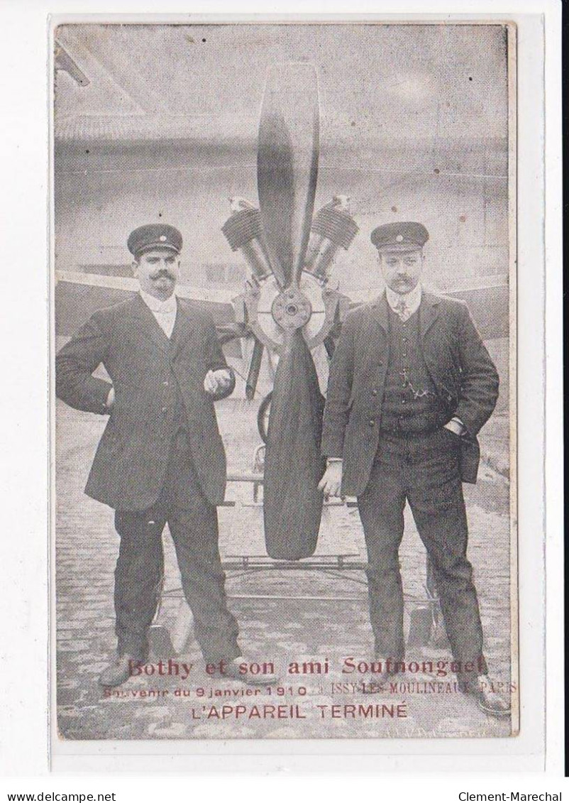 ISSY-les-MOULINEAUX : Bothy Et Son Ami Soufnonguel, Souvenir De 1910, L'appareil Terminé - Très Bon état - Issy Les Moulineaux