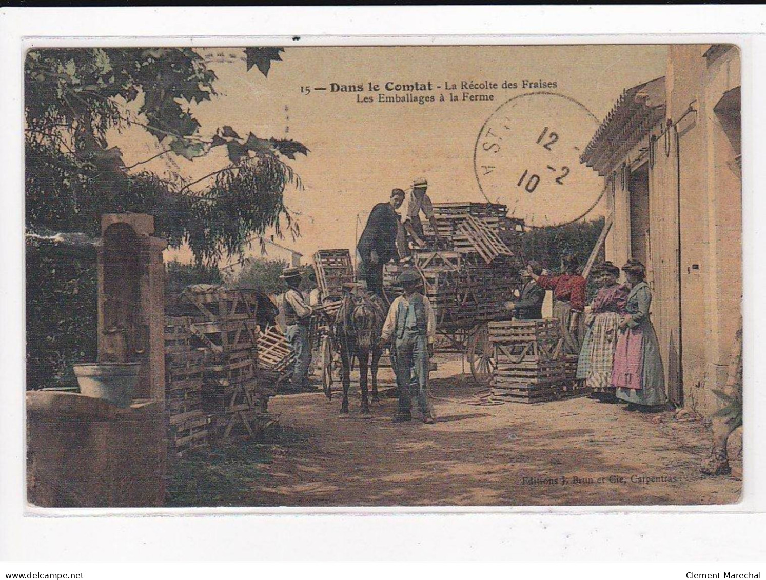 Dans Le COMTAT : La Récolte Des Fraises, Lot De 5 Cartes Postales - état - Altri & Non Classificati