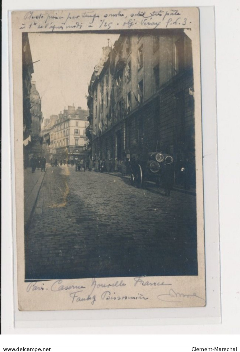 PARIS - Carte Photo - Caserne De La Nouvelle France - 82 Rue Du Faubourg Poissonnière - 75010 - Très Bon état - Altri & Non Classificati