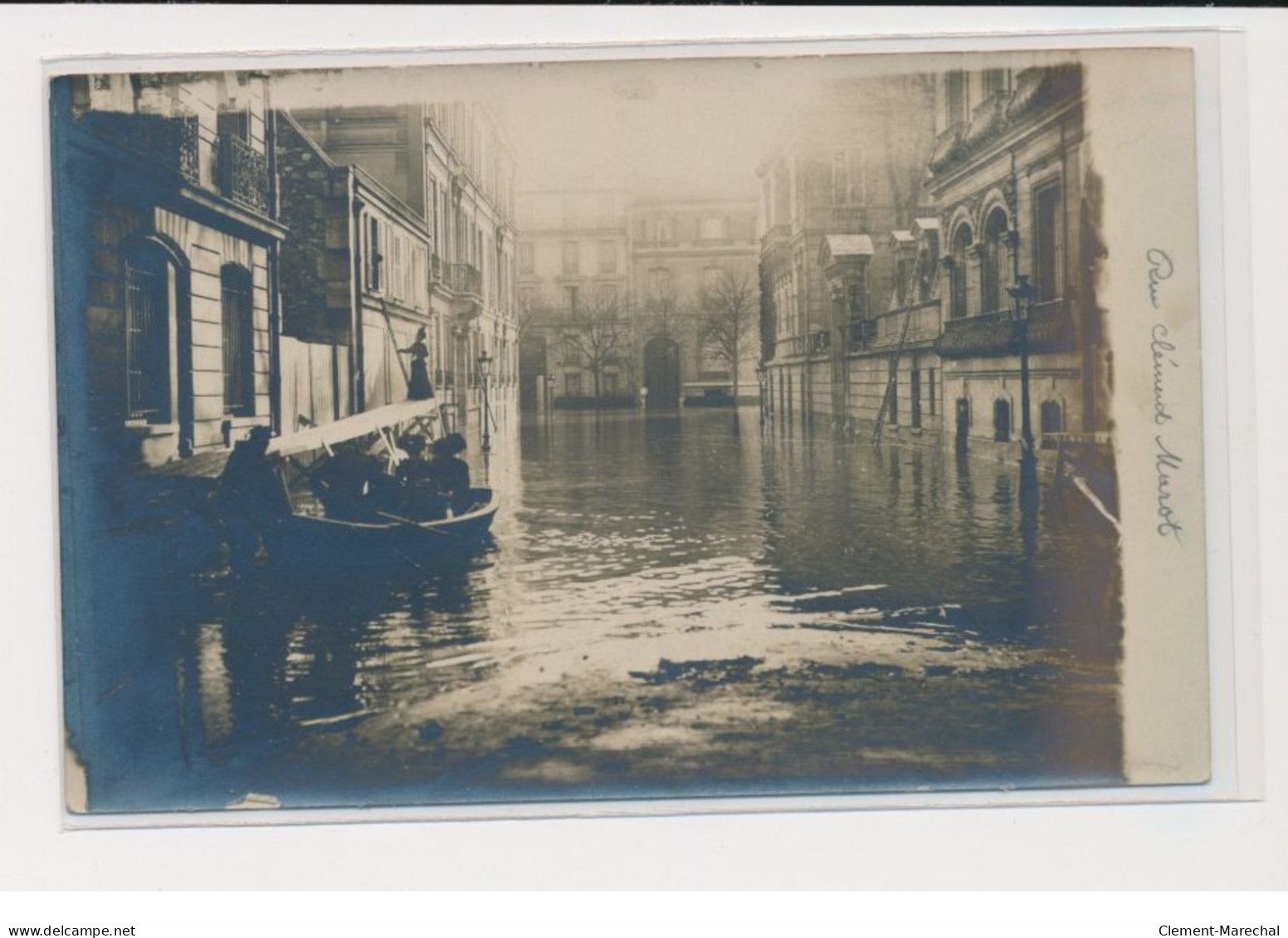 PARIS - Carte Photo - Inondations 1910 - Rue Clément Marot - 75008 - Très Bon état - Altri & Non Classificati