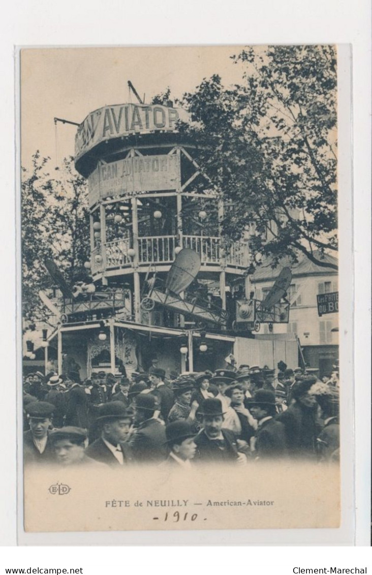 NEUILLY SUR SEINE - Fête De Neuilly - American Aviator - Très Bon état - Neuilly Sur Seine