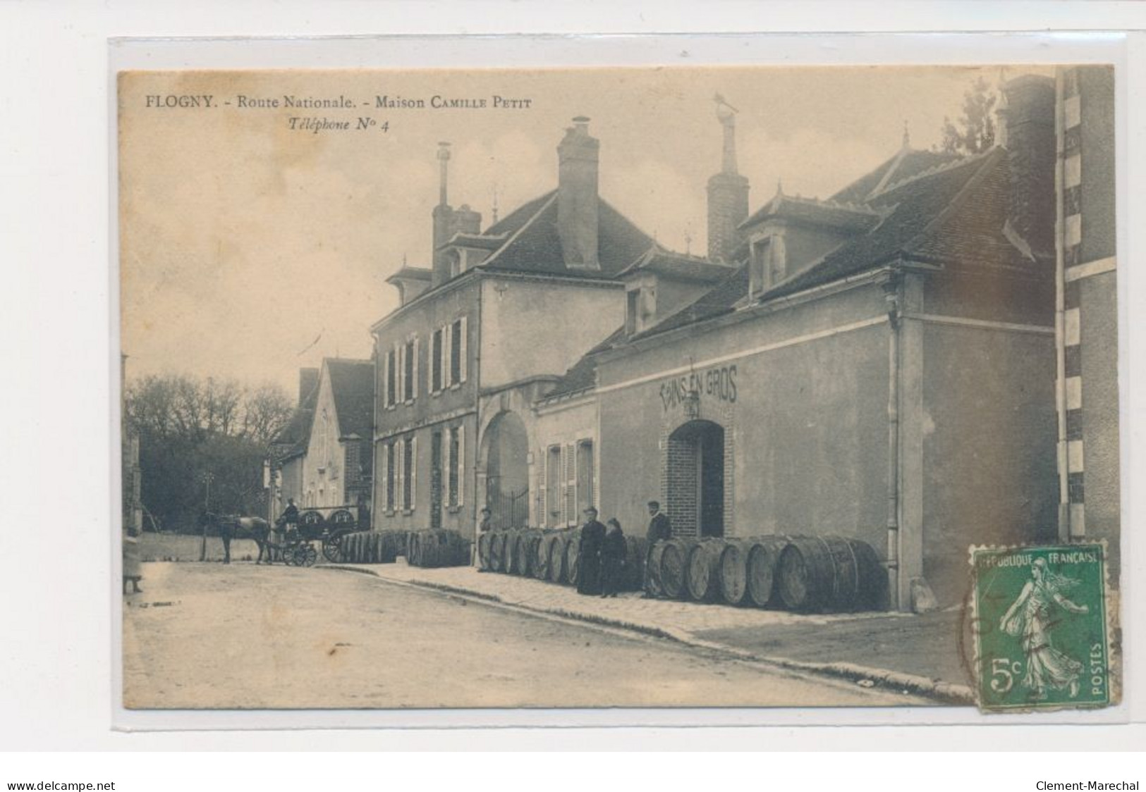 FLOGNY LA CHAPELLE - Route Nationale - Maison Camille Petit - Très Bon état - Flogny La Chapelle