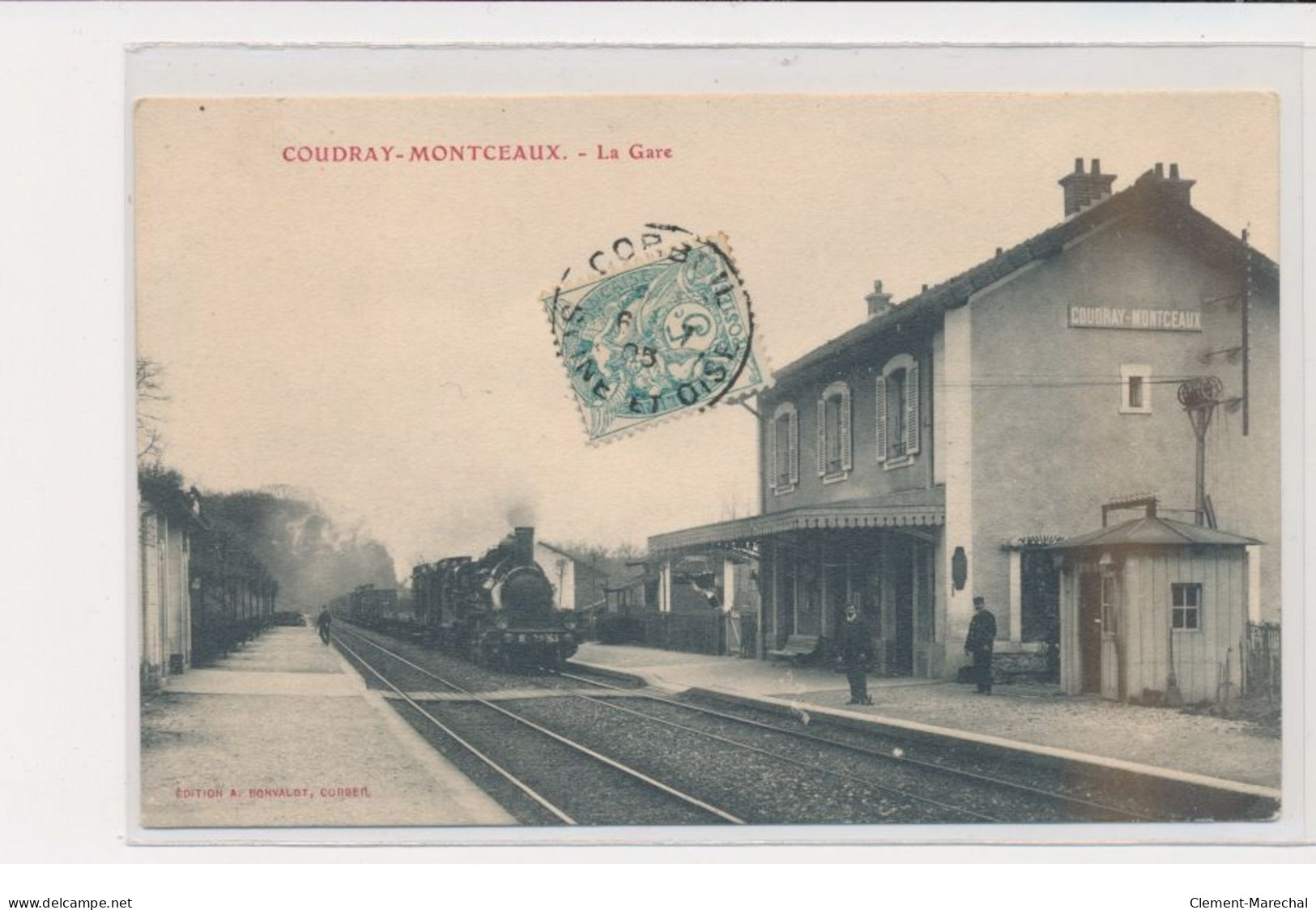 COUDRAY MONTCEAUX - La Gare - Très Bon état - Otros & Sin Clasificación