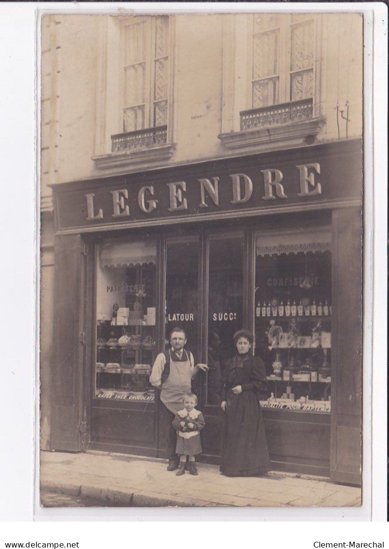 MONTRICHARD : Carte Photo De La Patisserie Confiserie LEGENDRE - Très Bon état - Montrichard