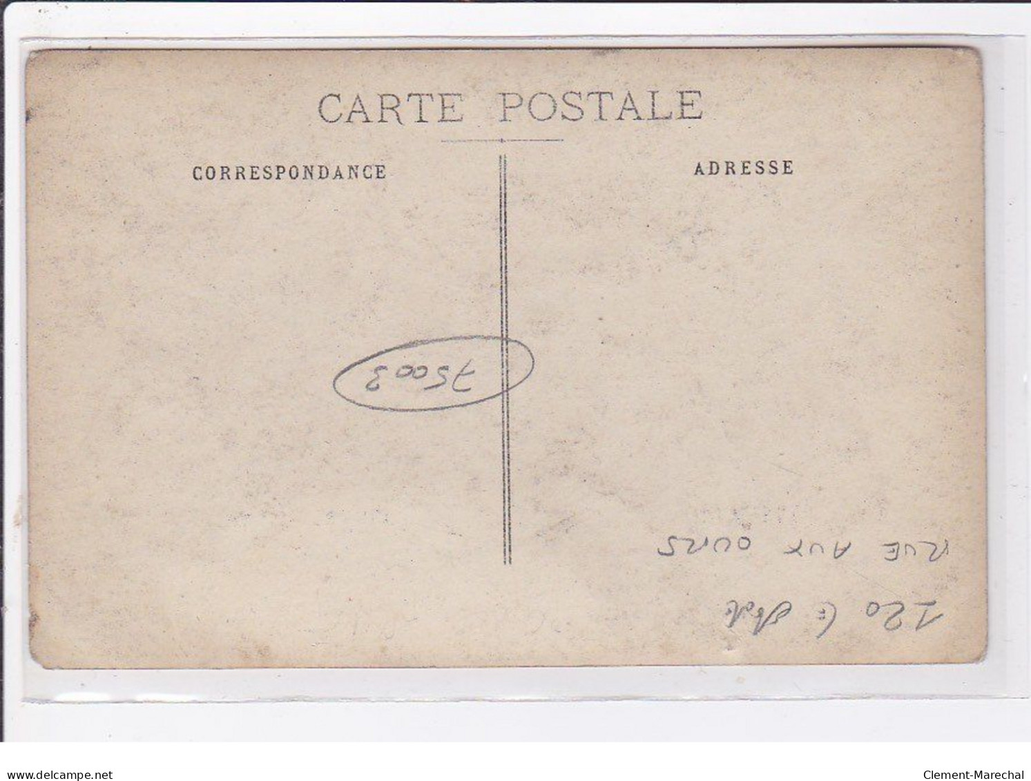 PARIS 3ème : Carte Photo Du Café (Chope De L'ours Martin") - état - Paris (03)