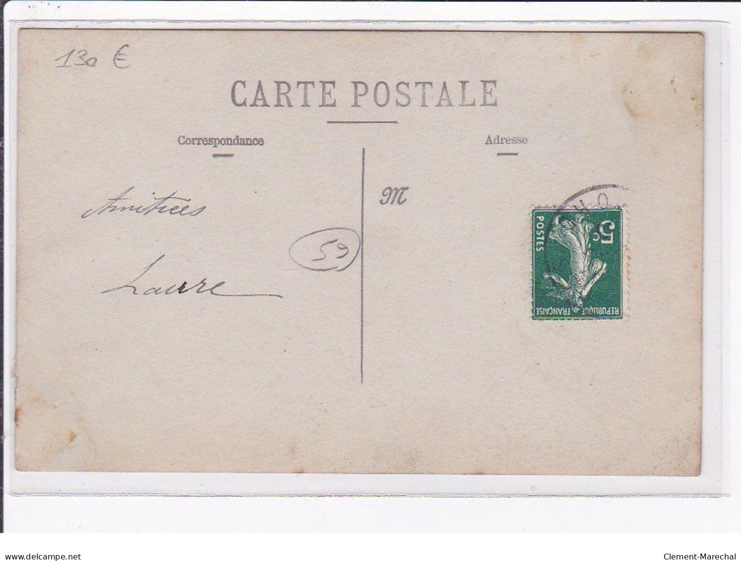 A LOCALISER : Carte Photo Du Salon De Coiffure DELAPORTE (coiffeur) - Cachet Du Nord - Très Bon état - Andere & Zonder Classificatie