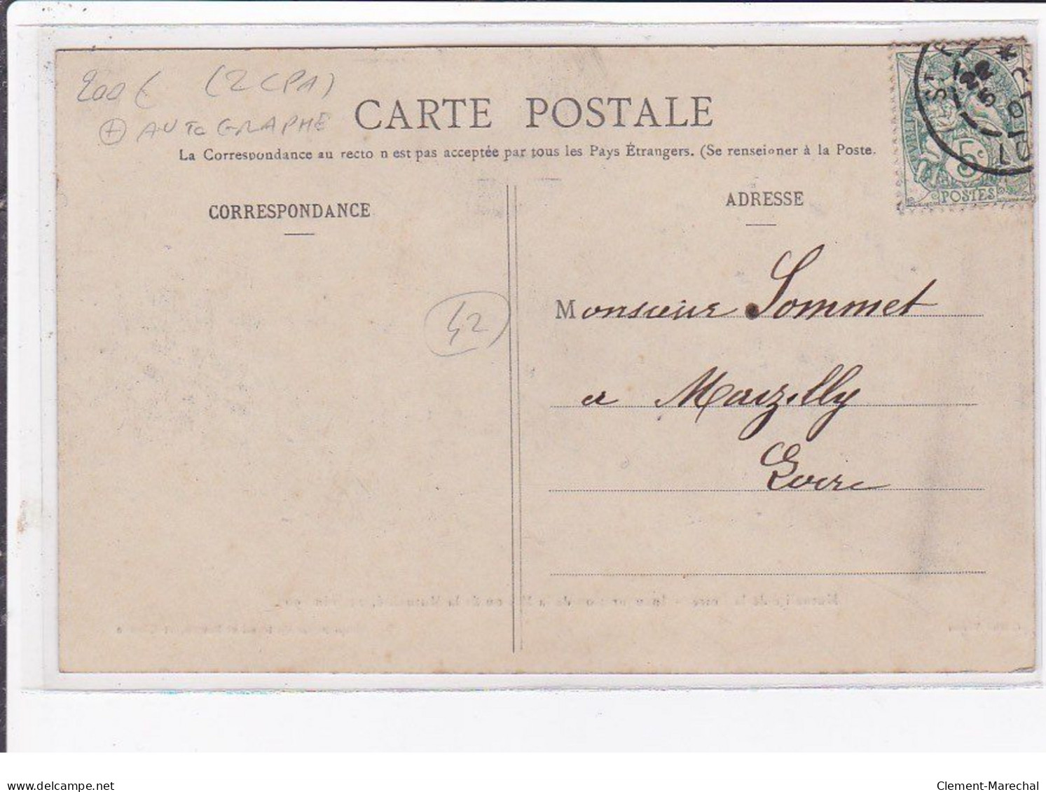 SAINT ETIENNE : Lot De 2 Cartes Postales - Autographe - Politique - Fête De La Mutualité - Très Bon état - Saint Etienne