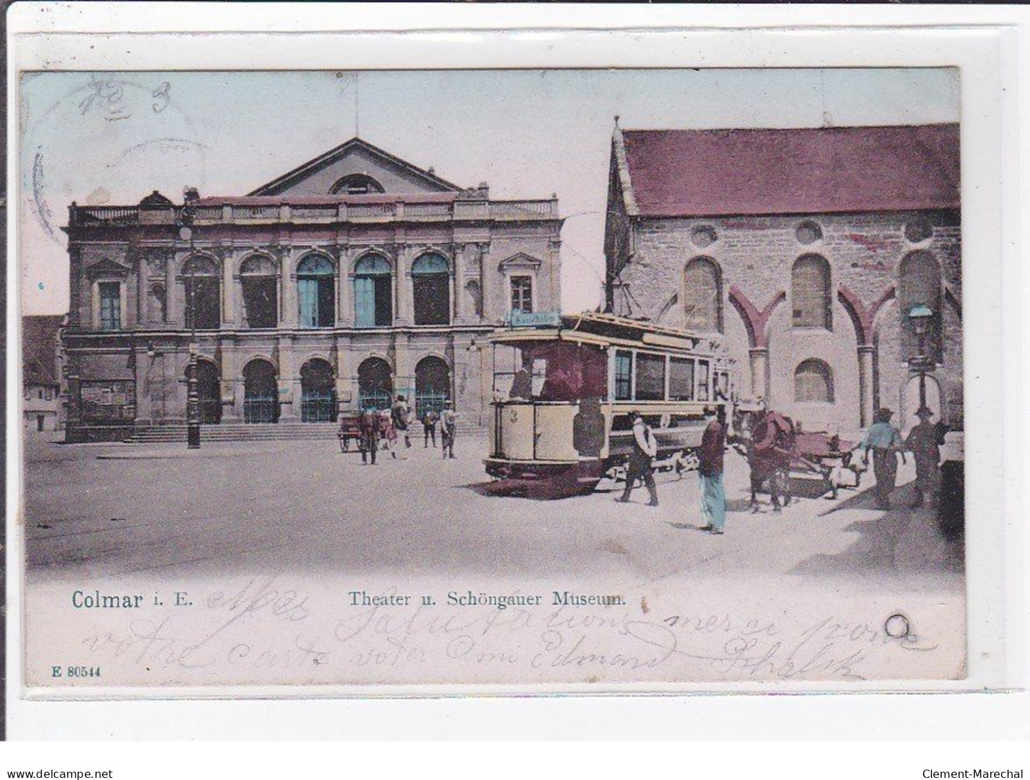 COLMAR :  Tramway Devant Le Théâtre - Très Bon état - Colmar