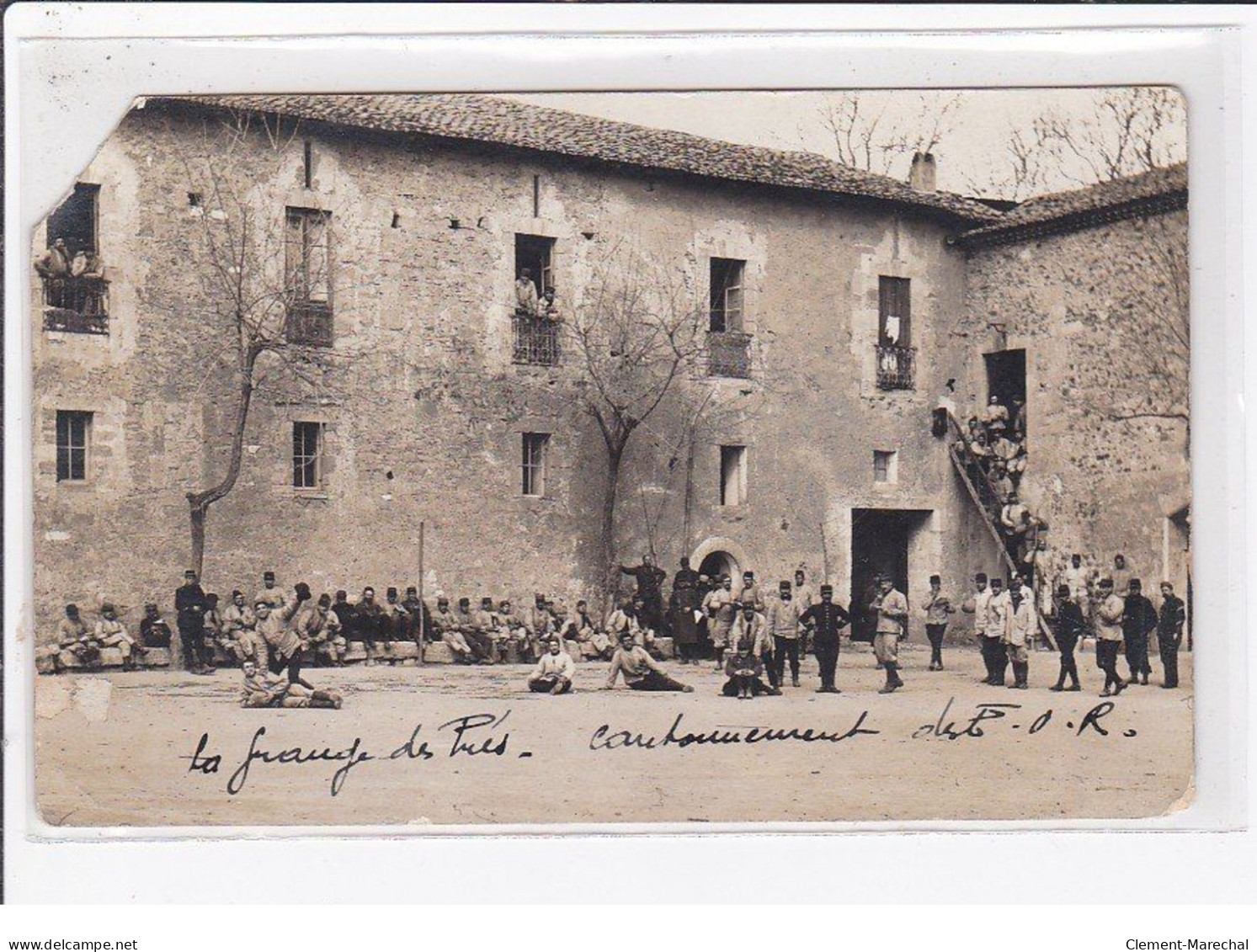 LA GRANGE DES PRES (près PEZENAS) : Carte Photo De Militaires - état - Other & Unclassified