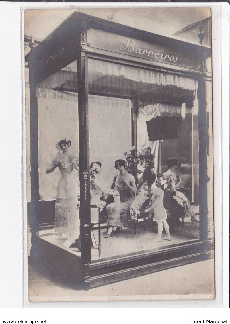 PARIS 2ème : Carte Photo D'un Stand De La Maison De Mode BARREIROS Au 10 Rue Daunou - Très Bon état - Arrondissement: 02