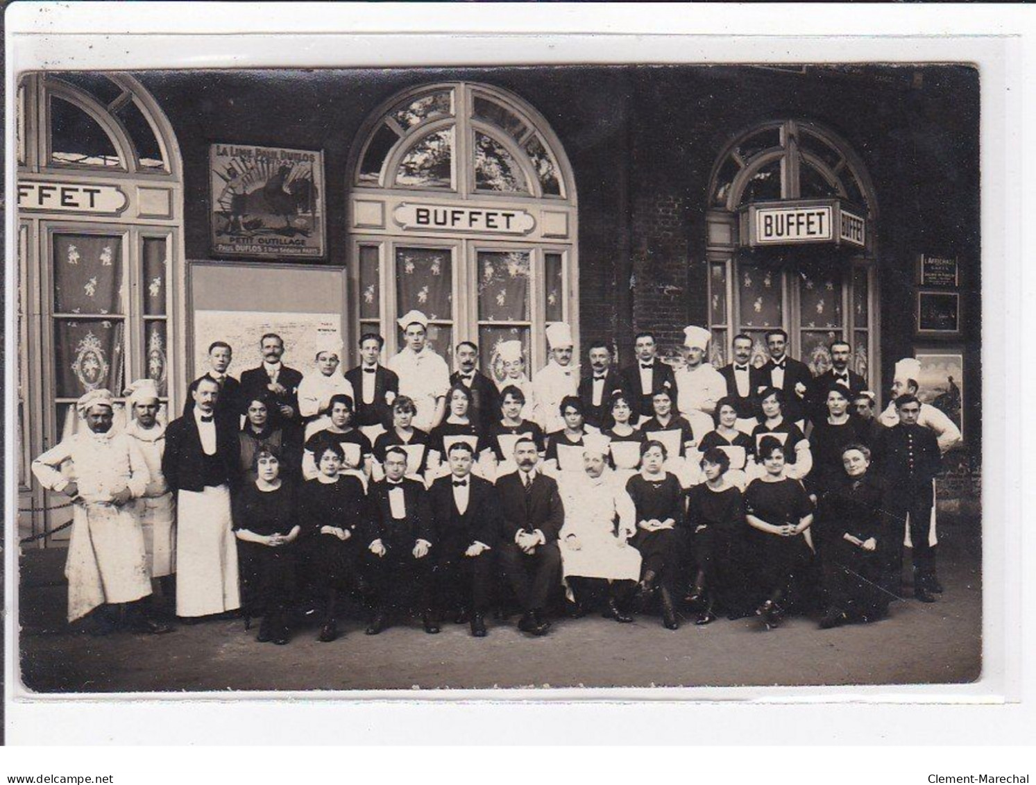 PARIS 12ème : Carte Photo De L'intérieur Du Buffet (restaurant Dans La Gare) - Très Bon état - Paris (12)