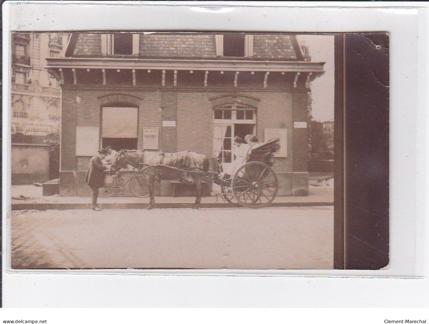 PARIS (a Localiser) : Photo D'un Attelage (format 8x13 Cm Environ) - Très Bon état - Otros & Sin Clasificación