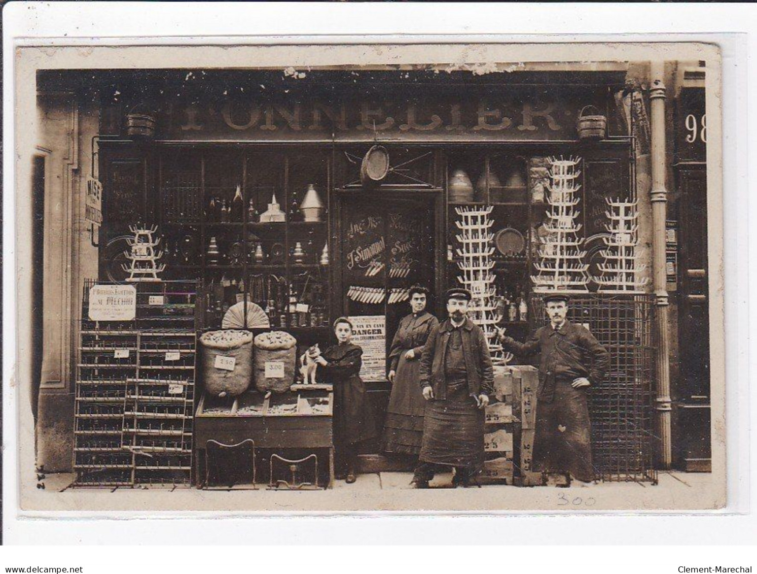 PARIS 6ème : Carte Photo De La Tonnelerie (tonnelier) SIMONNOT Au 98 Rue De Rennes - Très Bon état - District 06