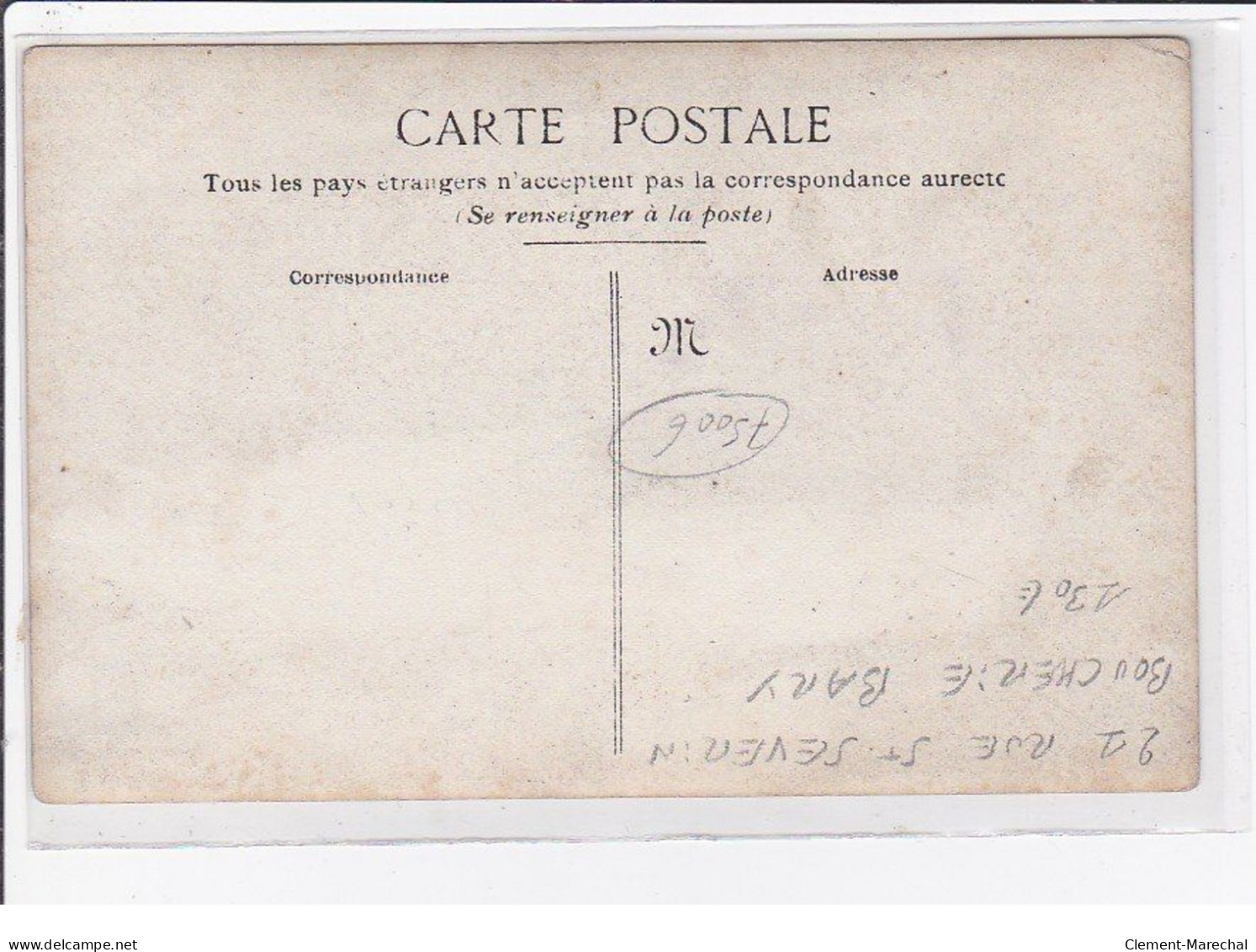 PARIS 6ème : Carte Photo De La Boucherie BARY Au 21 Rue Saint SEVERIN - Très Bon état - Arrondissement: 06