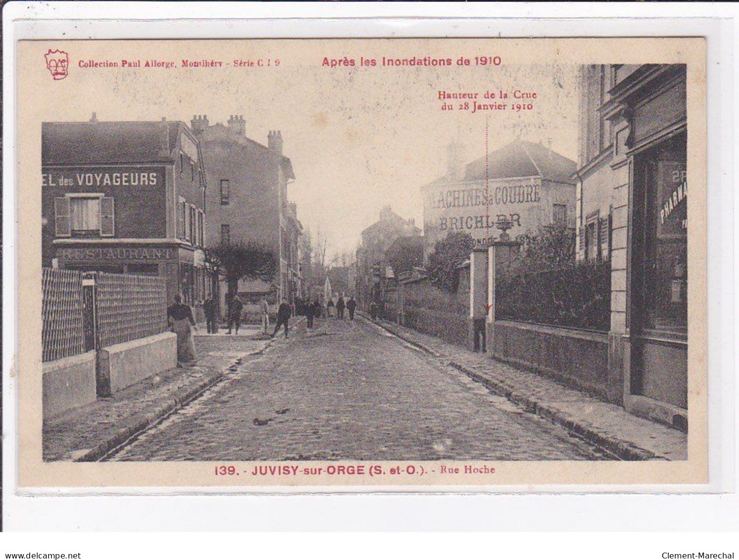 JUVISY Sur ORGE : Inondation 1910 - Rue Hoche - Très Bon état - Juvisy-sur-Orge