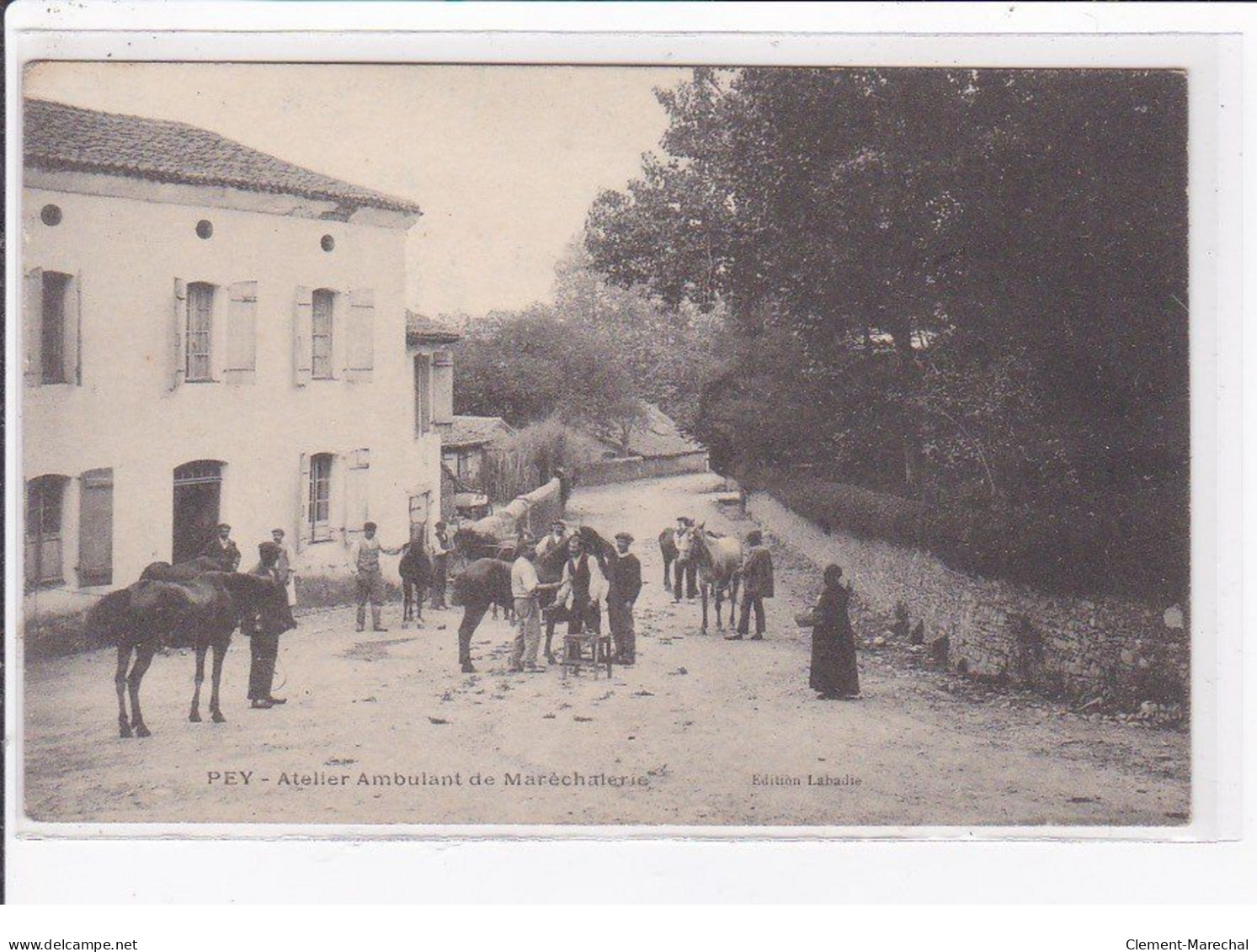 PEY : Atelier Ambulant De Maréchallerie (maréchal-ferrand) - Bon état (tache Au Dos) - Andere & Zonder Classificatie