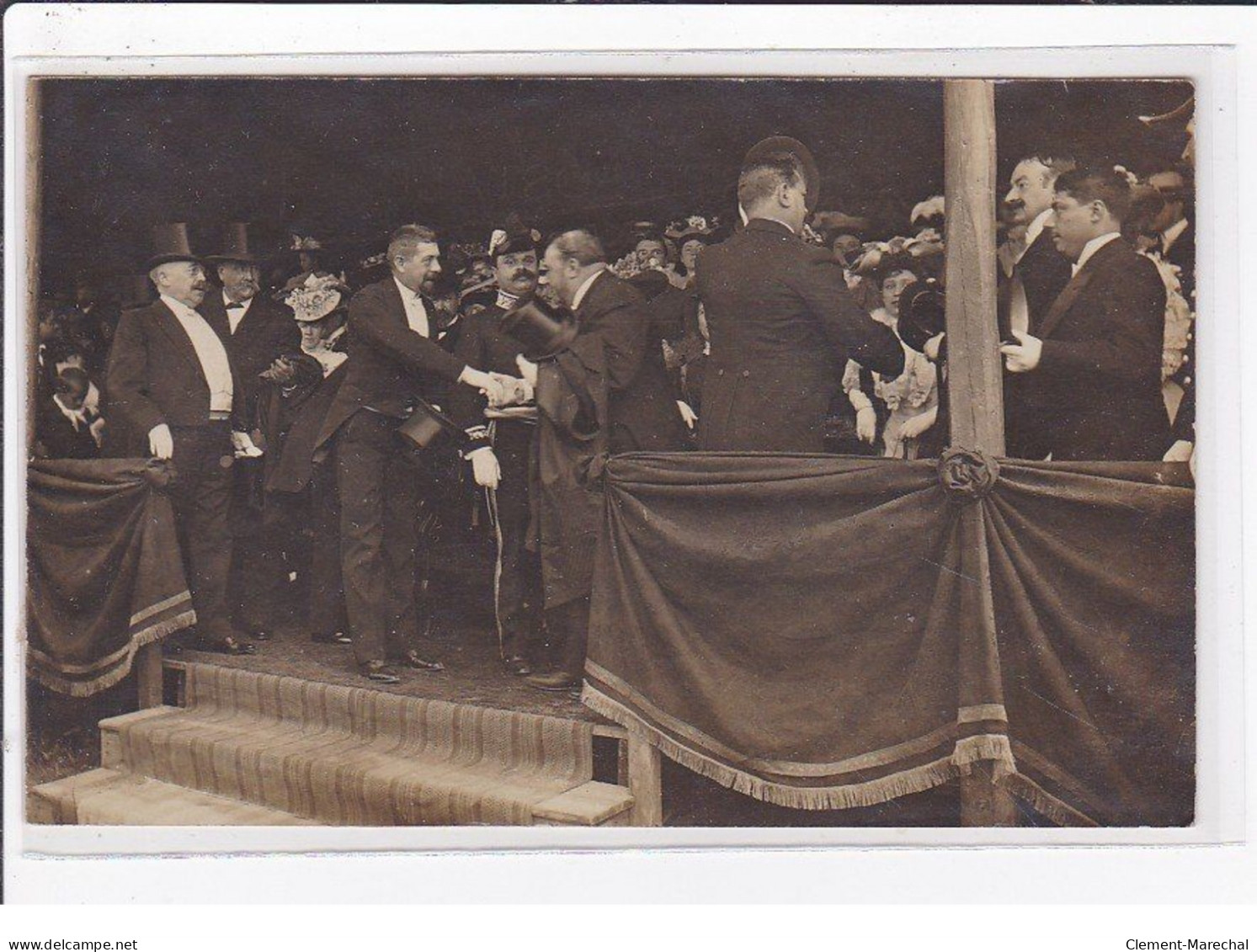 CAEN : Carte Photo Des Fêtes Du 14 Juillet 1907 - Très Bon état - Caen