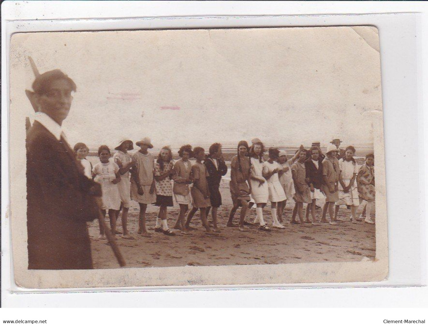 VER SUR MER : Carte Photo D'une Course à Pied En 1920 - état - Other & Unclassified