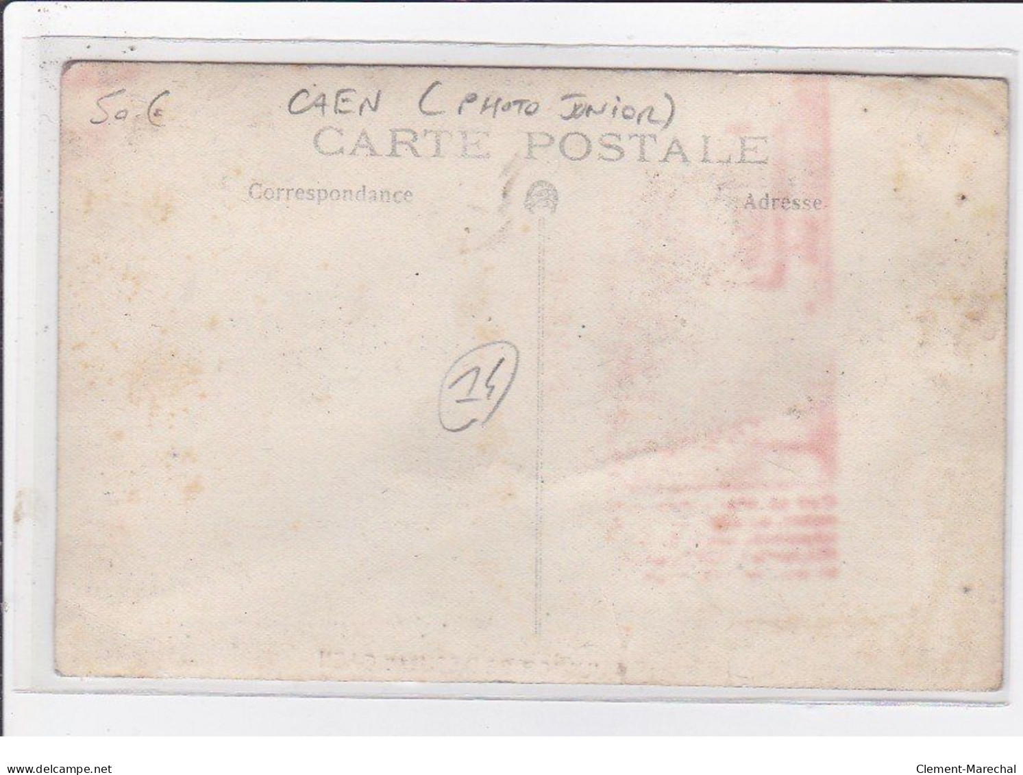 CAEN : Carte Photo De Commémorations (militaires) (photo Junior) - Très Bon état - Caen