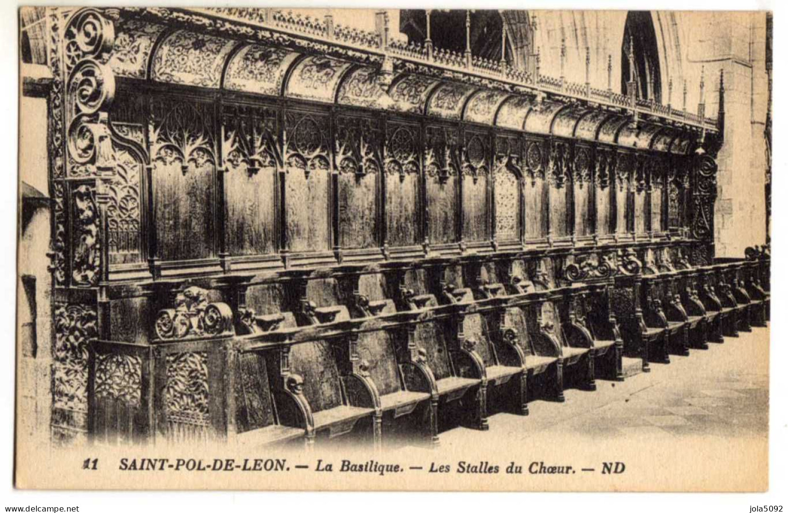 29 / SAINT-POL-DE-LEON - La Basilique - Les Stalles Du Choeur - Saint-Pol-de-Léon