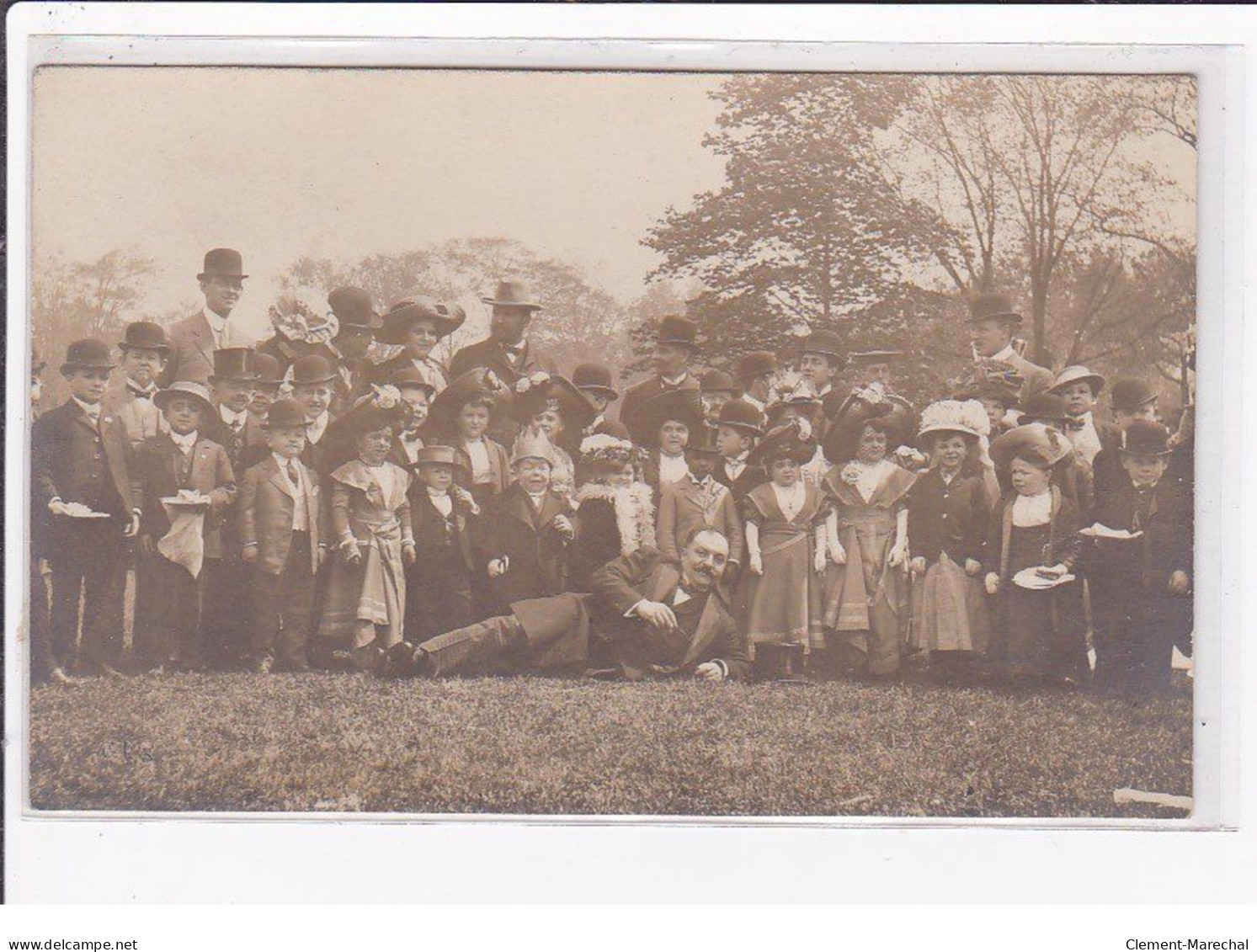 CIRQUE : Carte Photo De La Troupe Du Royaume De Lilliput (nains - Dwarf) - Très Bon état - Cirque