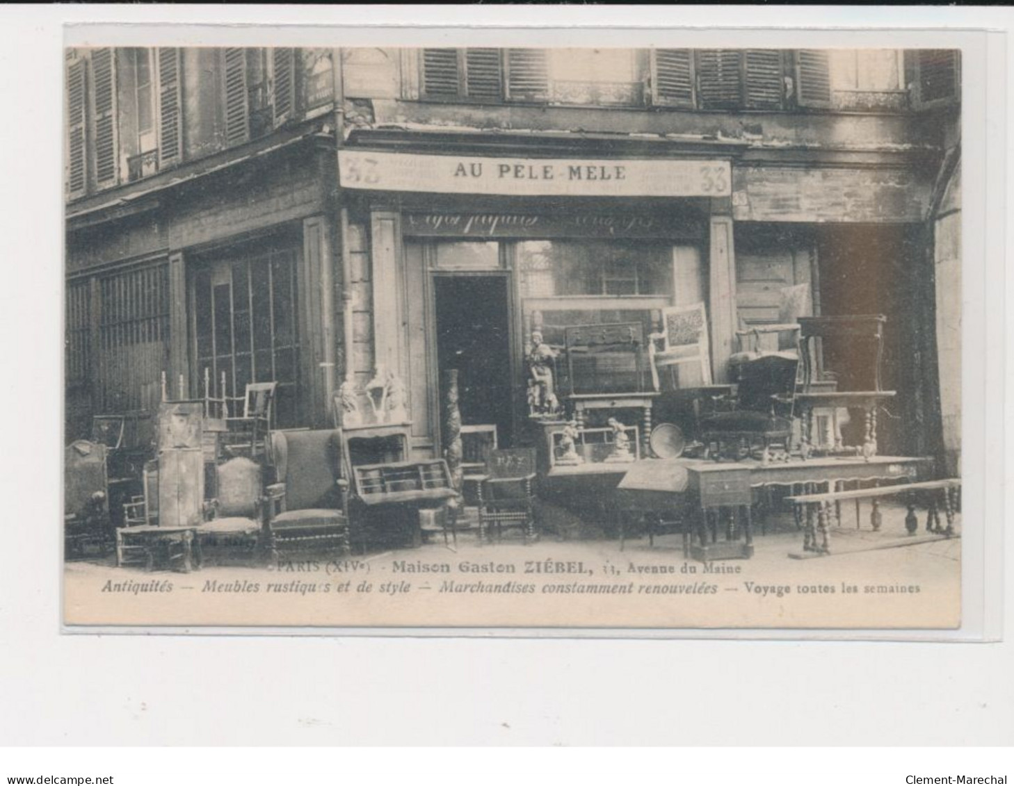 PARIS - Maison Ziebel - Antiquités, Meubles Rustiques Et De Style - 75015 - Très Bon état - Sonstige & Ohne Zuordnung