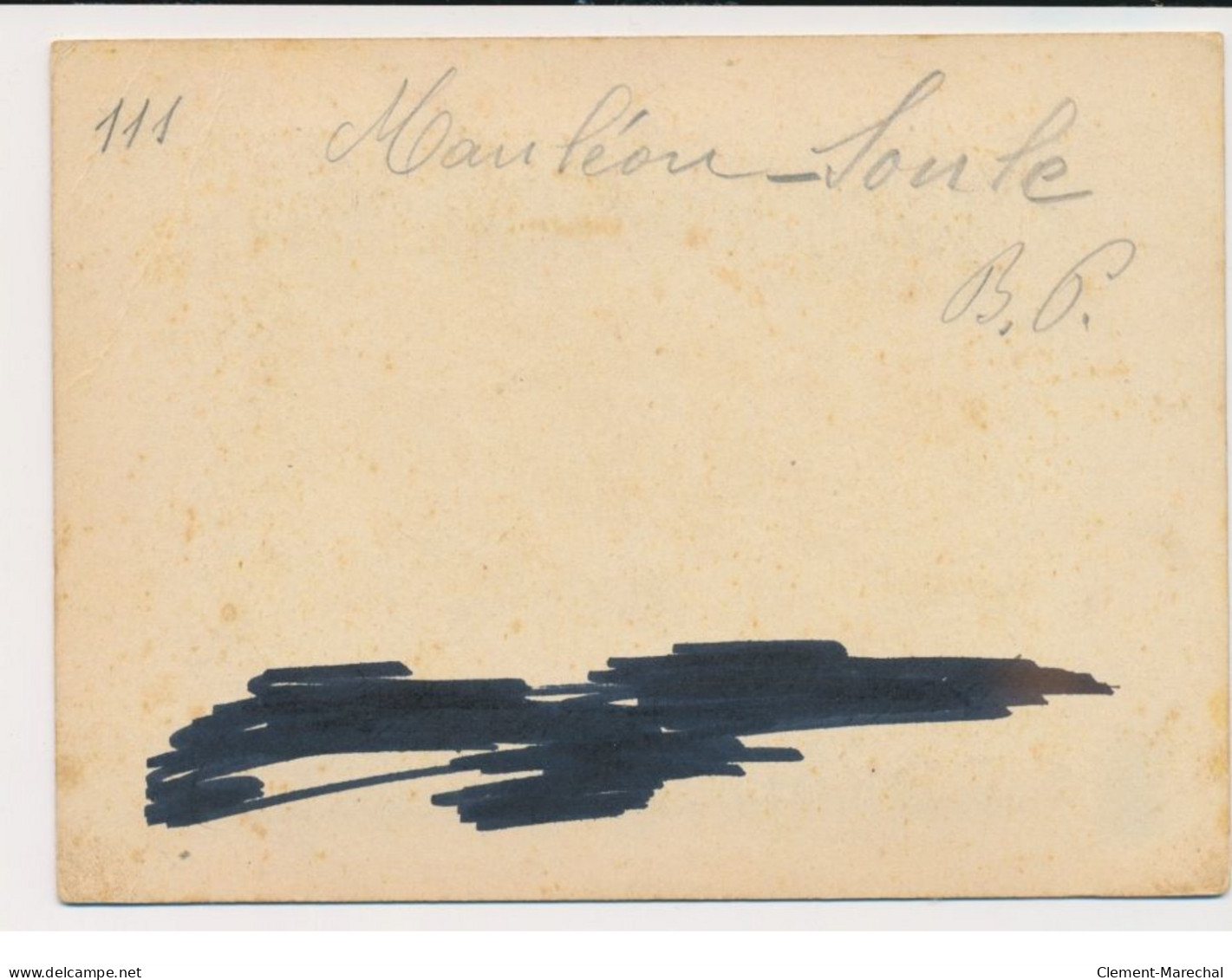 MAULEON (vallée de la Soule) : lot de 4 photos de 1902 (11x15 cm) - types - fenaisons - lavandières - moissons - BE
