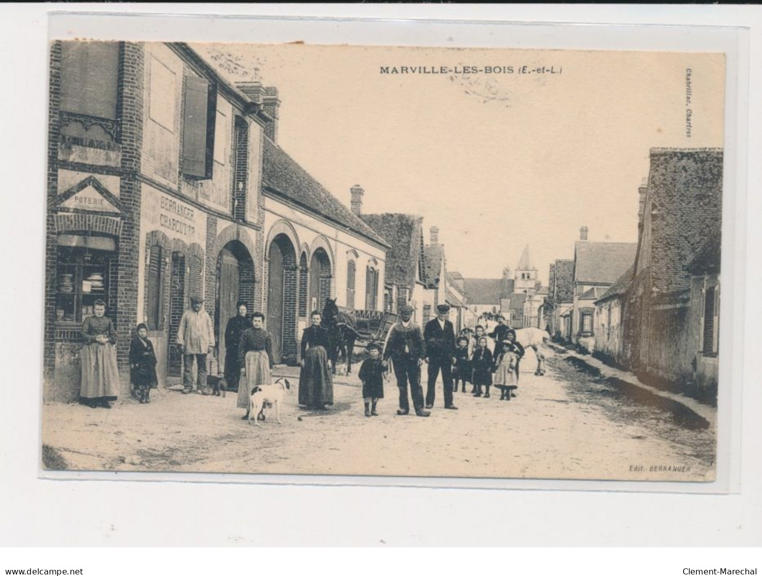 MARVILLE LES BOIS - Rue Et Habitants - Très Bon état - Otros & Sin Clasificación