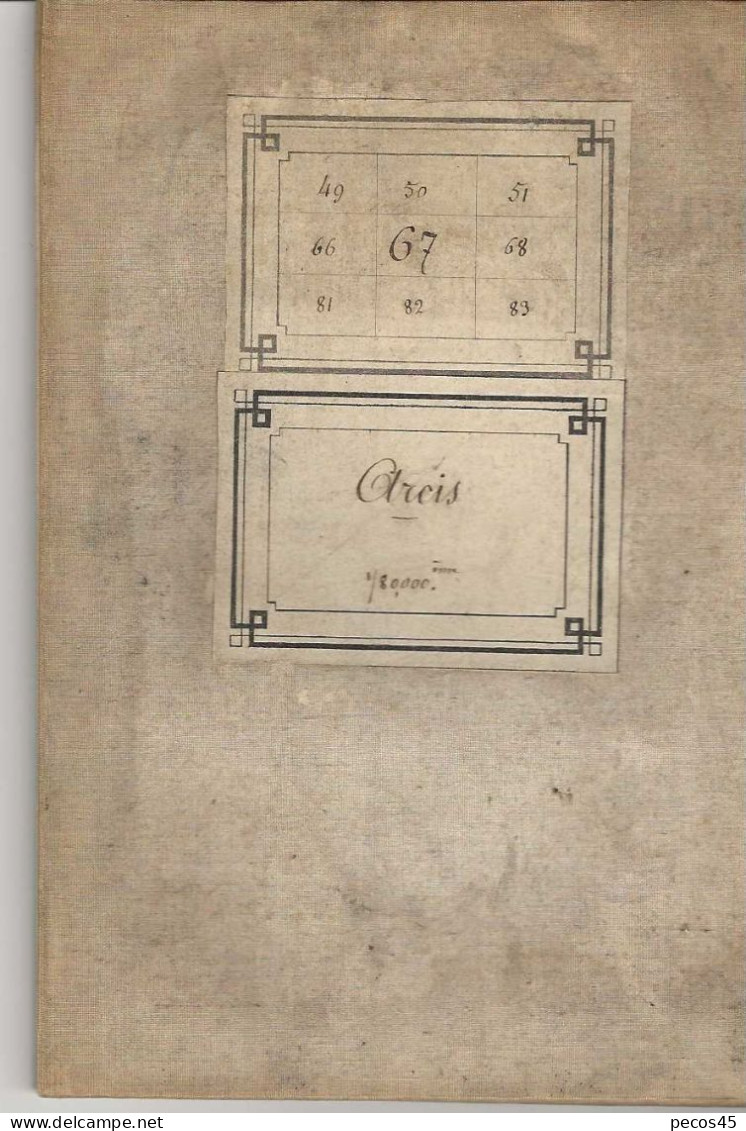 ARCIS S/Aube (10) - 1/80 000ème - 1835. - Topographische Karten