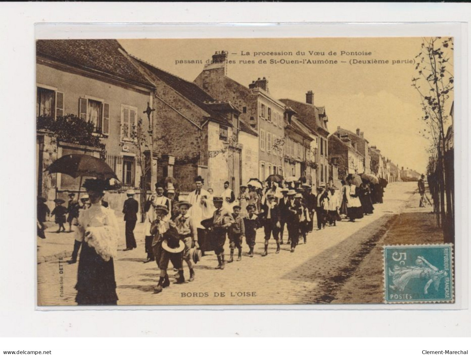 SAINT OUEN L'AUMONE - La Procession Du Voeu De Pontoise Passant Dans Les Rues (deuxième Partie) - CAB - Très Bon état - Saint-Ouen-l'Aumône