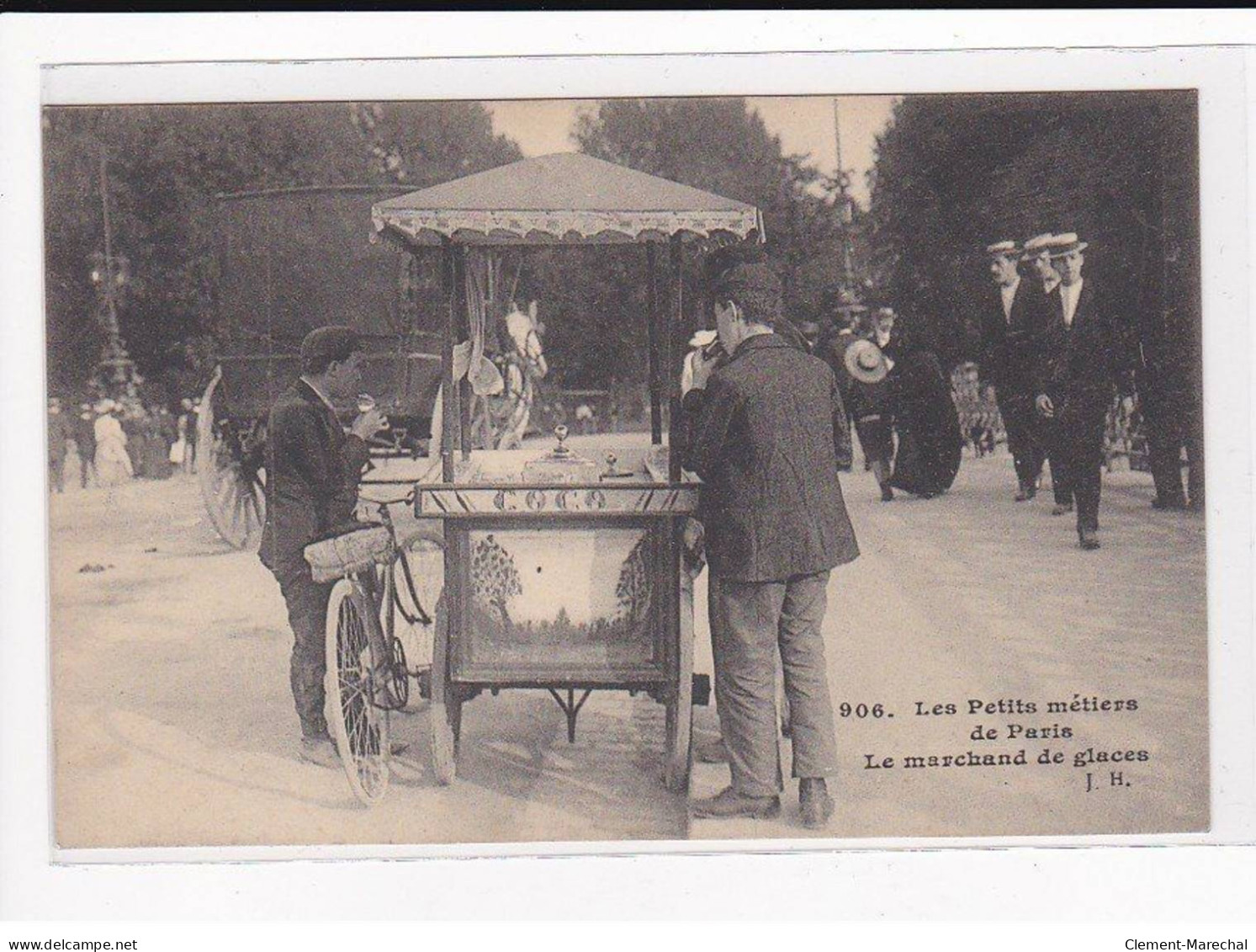 PARIS, Les Petits Métiers J.H, HAUSER : Le Marchand De Glaces - Très Bon état - Straßenhandel Und Kleingewerbe