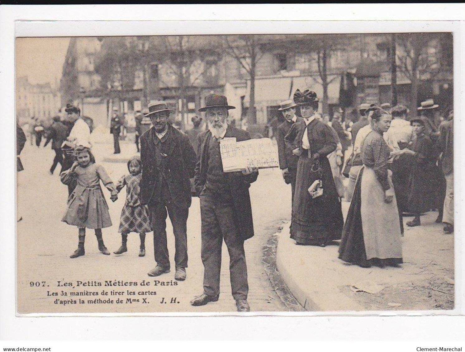 PARIS, Les Petits Métiers J.H, HAUSER : Les 32 Manières De Tirer Les Cartes D'après La Méthode De Mme X - Très Bon état - Artigianato Di Parigi