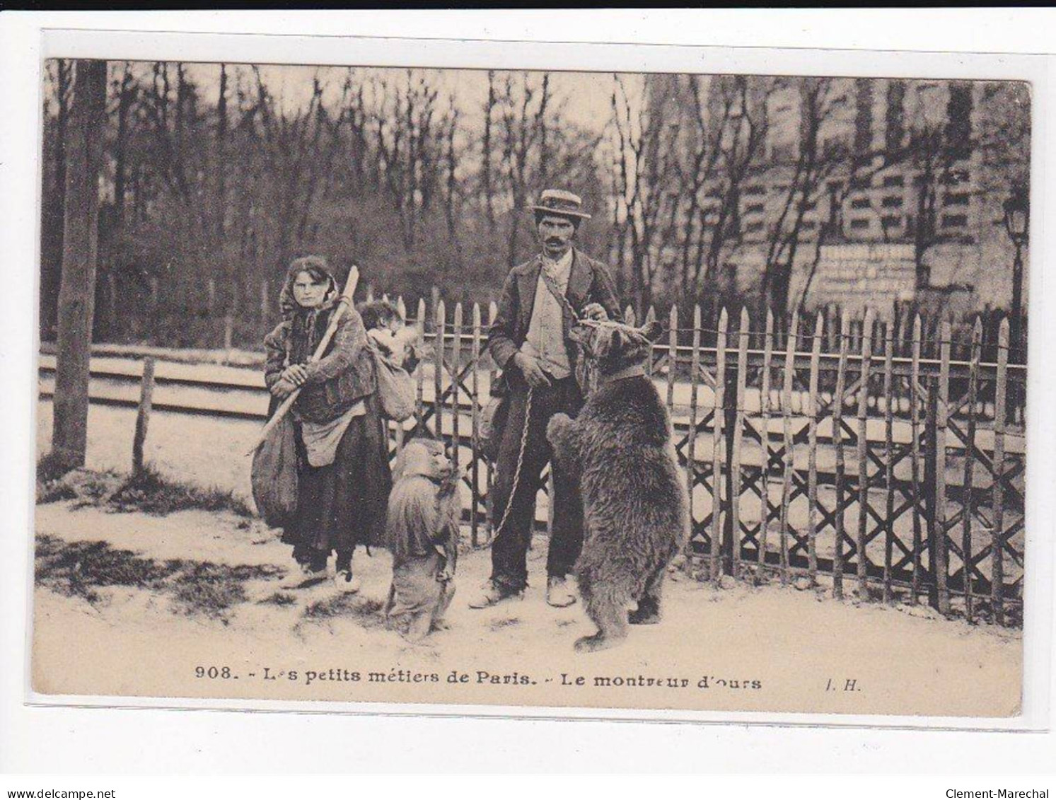 PARIS, Les Petits Métiers J.H, HAUSER : Le Montreur D'Ours - Très Bon état - Artesanos De Páris