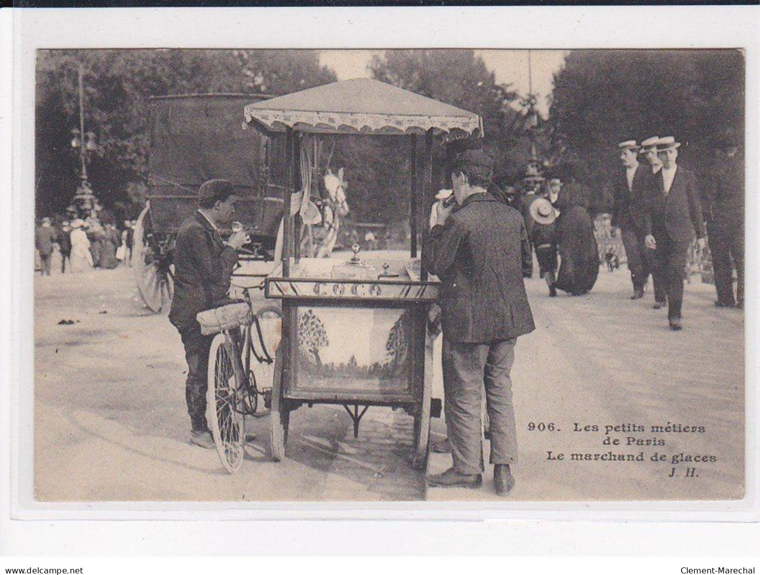 PARIS, Les Petits Métiers J.H, HAUSER : Le Marchand De Glaces - état - Artisanry In Paris