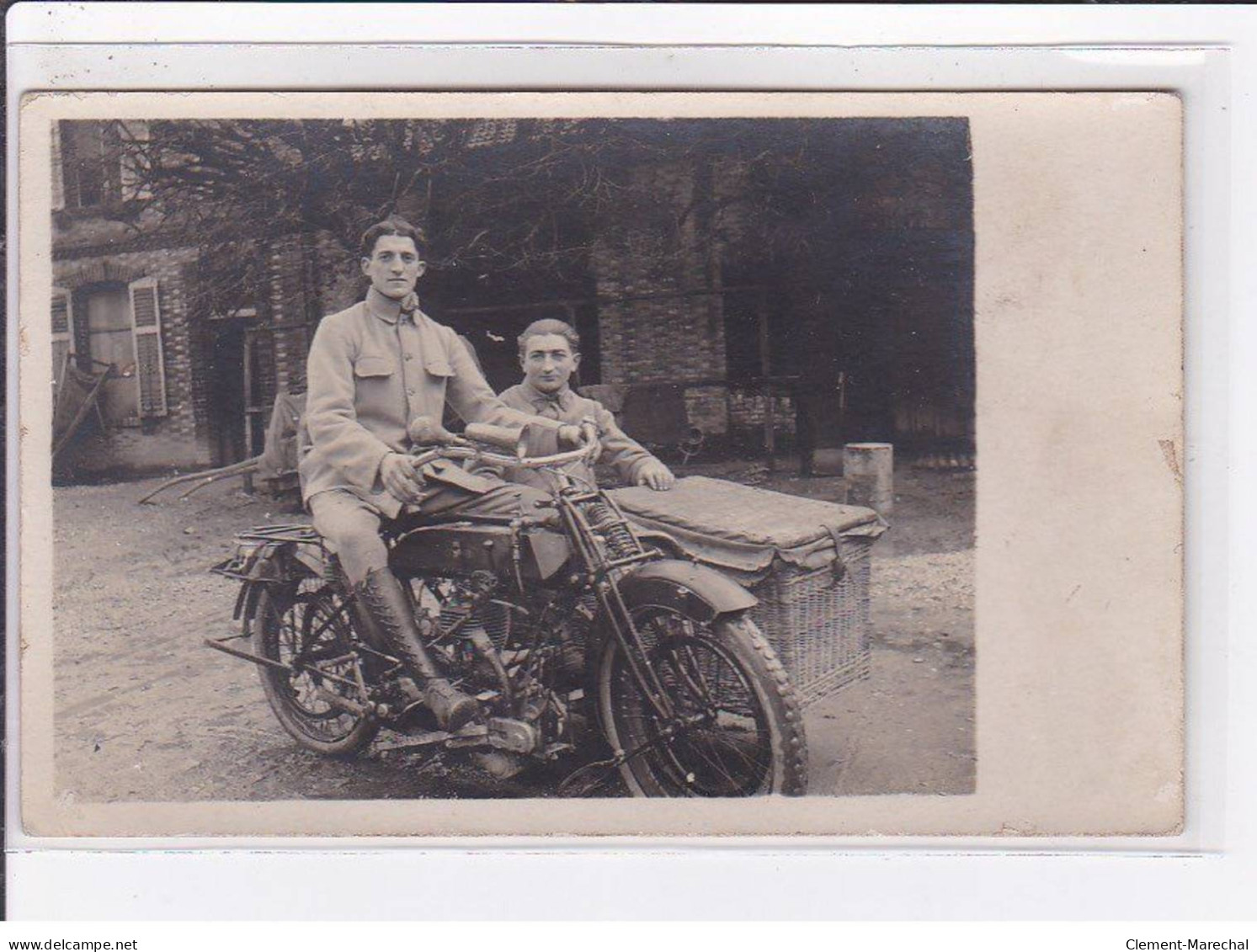 MOTO : Carte Photo (militaire) - Très Bon état - Motorräder