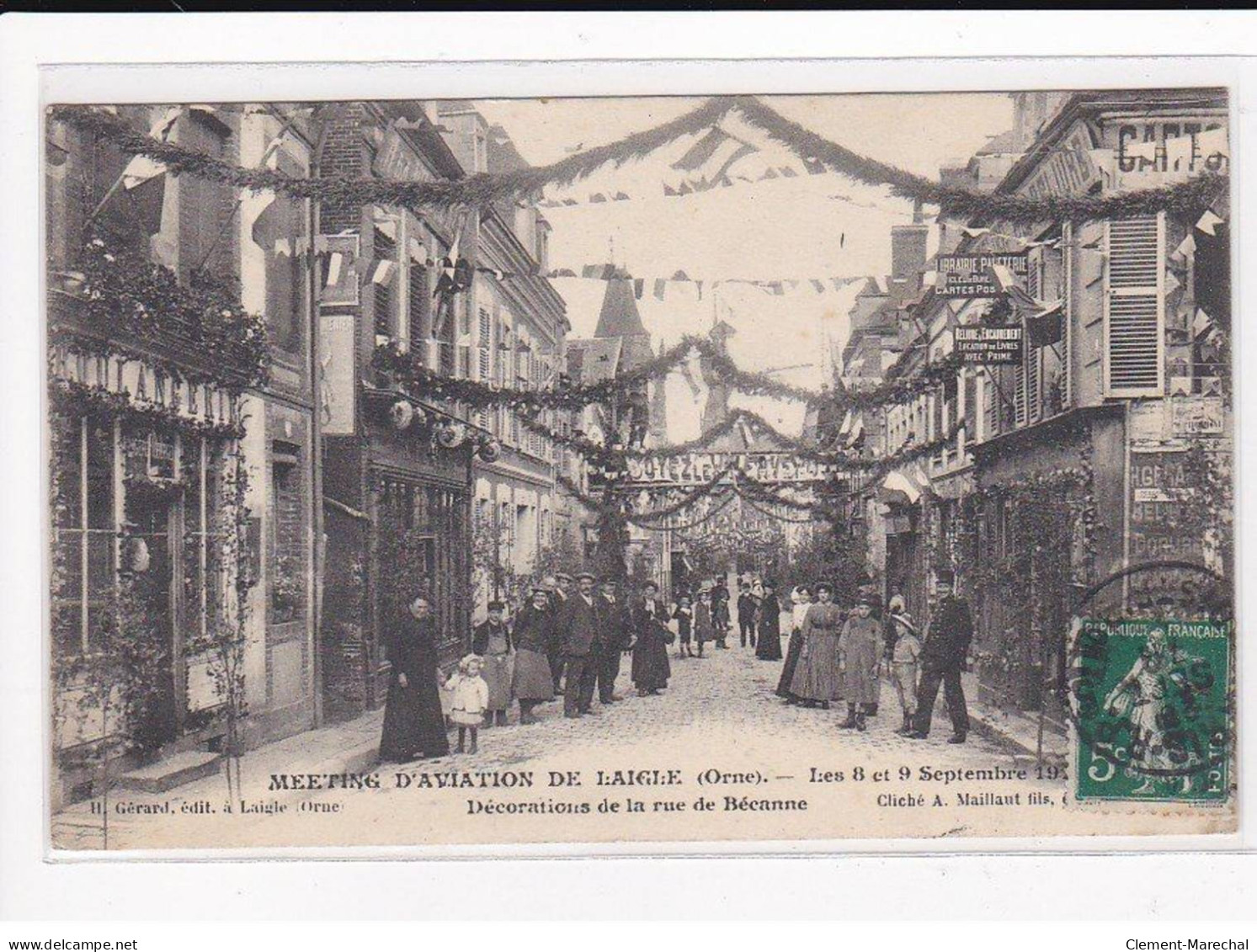 L'AIGLE : Meeting D'aviation, Décorations De La Rue De Bécanne - Très Bon état - L'Aigle