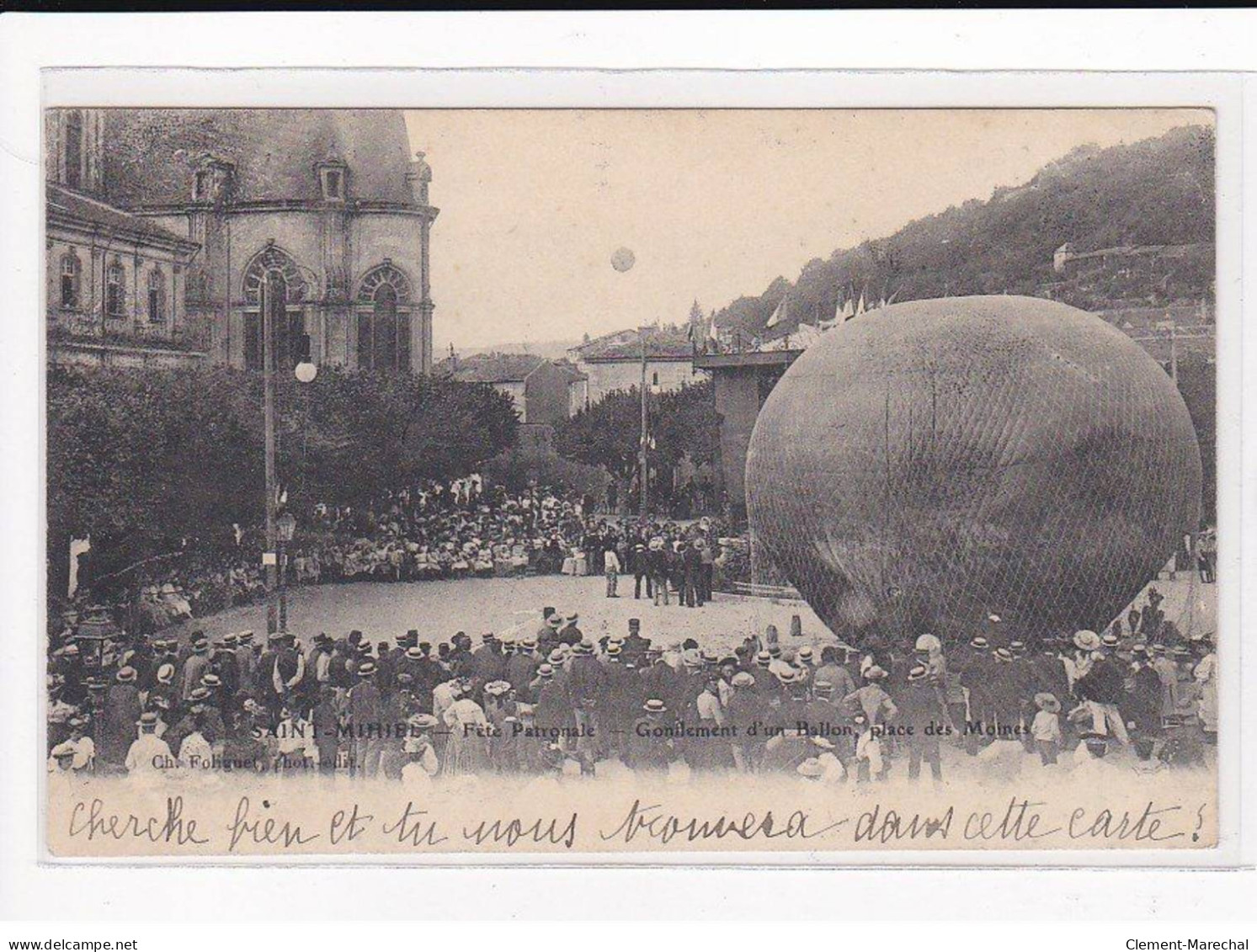 SAINT-MIHIEL : Fête Patronale, Gonflement D'un Ballon, Place Des Moines - Très Bon état - Saint Mihiel