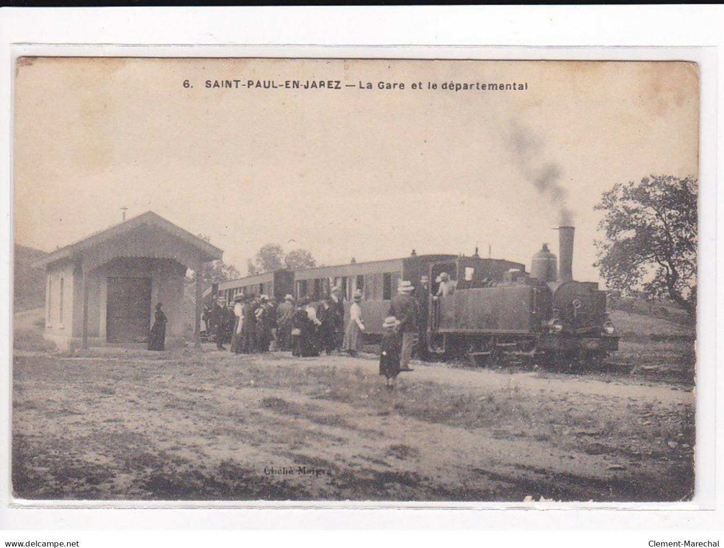 ST-PAUL-EN-JAREZ : Le Gare Et Le Départemental - Très Bon état - Autres & Non Classés